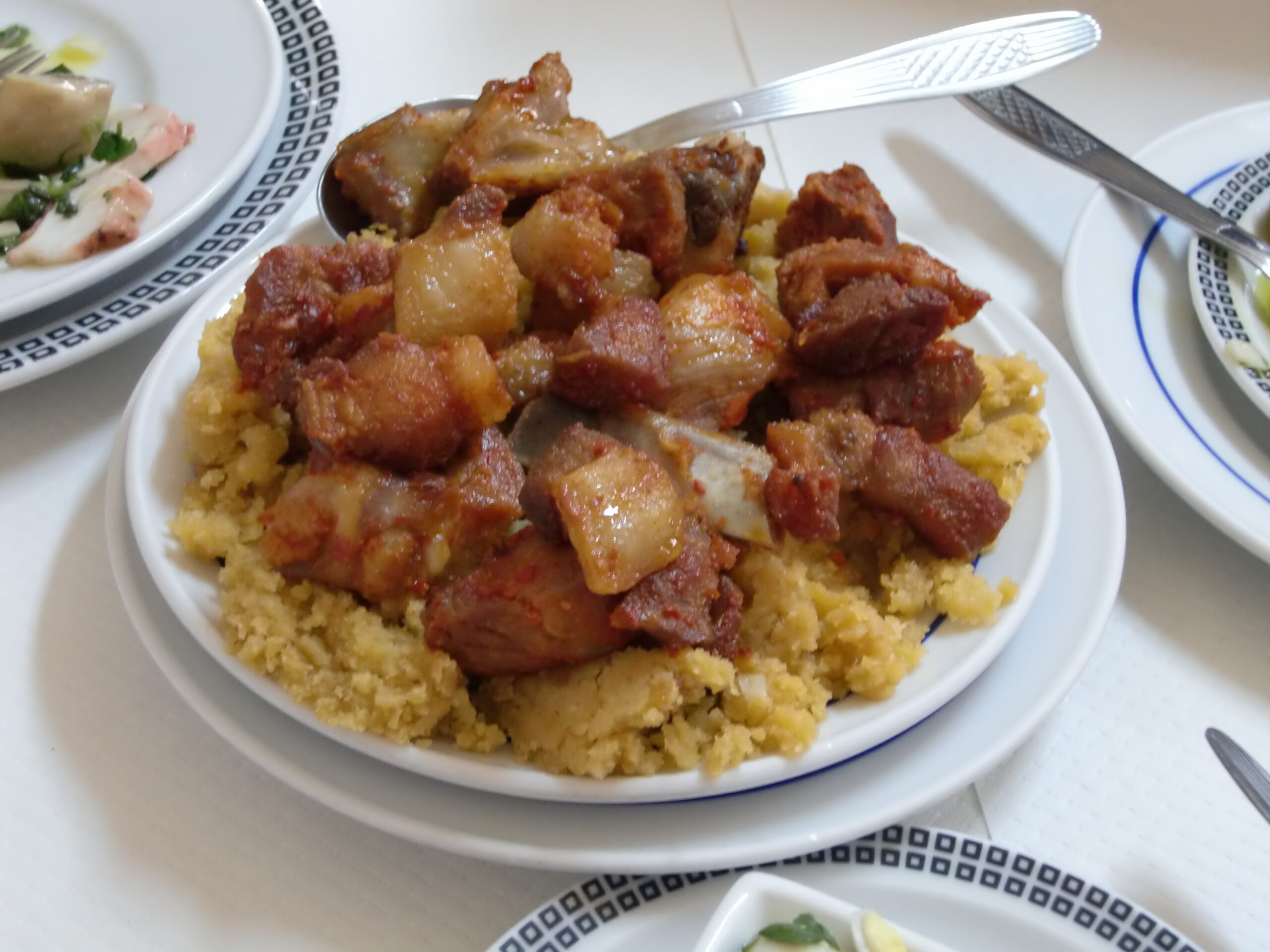 Recette de Migas de l'Alentejo au porc noir