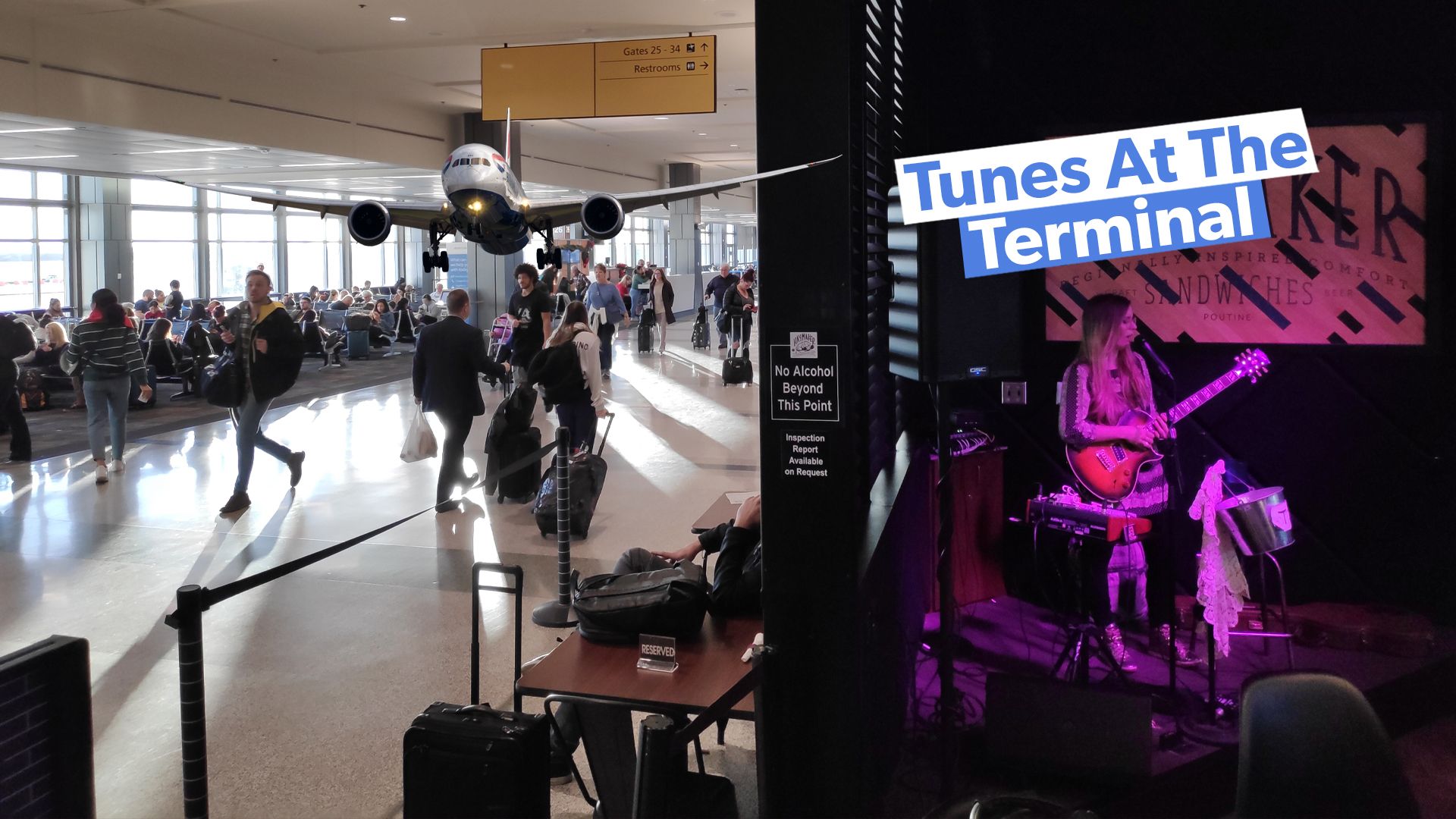 3 aeroporti in tutto il mondo dove puoi guardare musica dal vivo