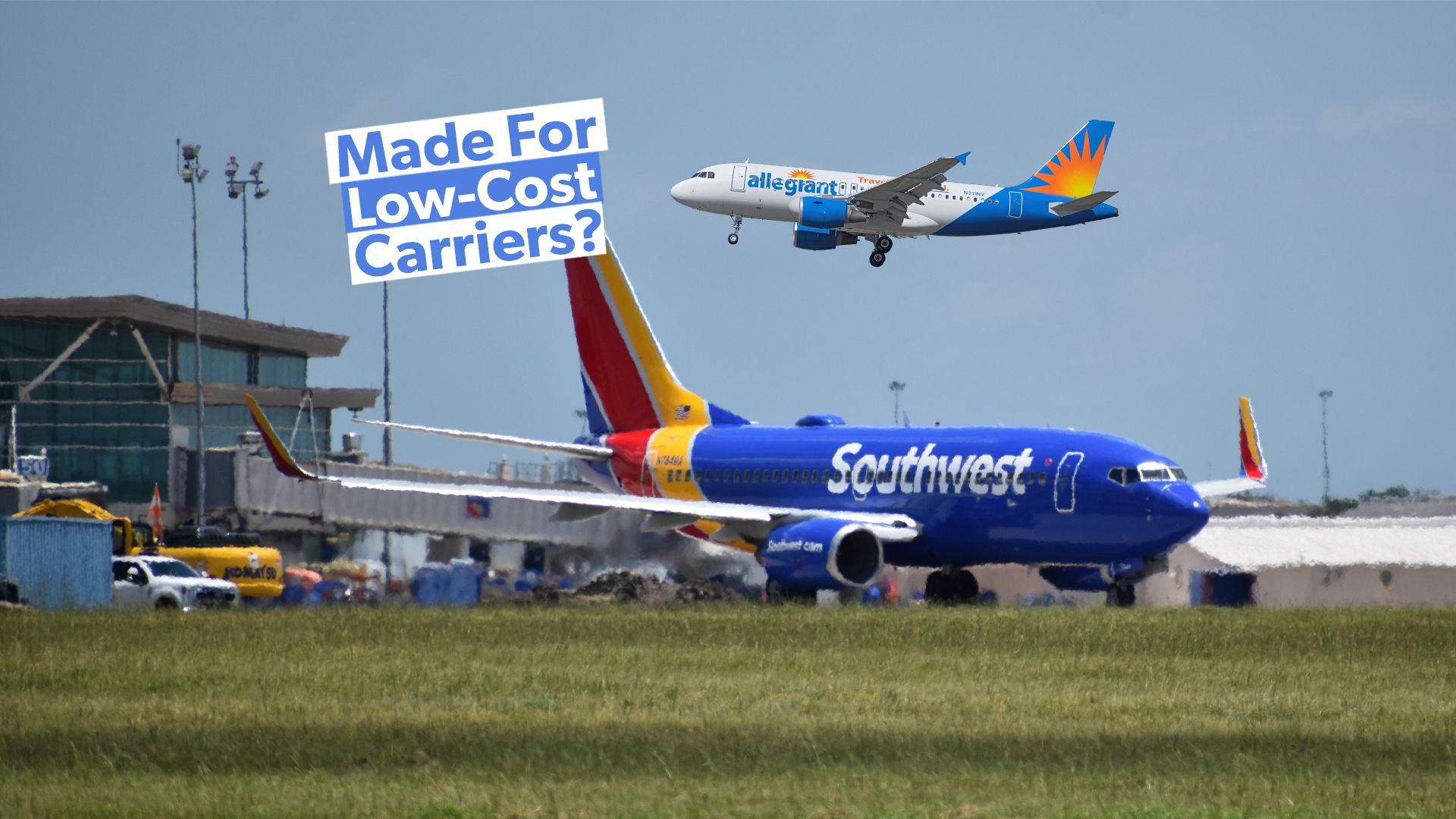 5 aeroportos secundários usados principalmente pelas companhias aéreas orçamentárias