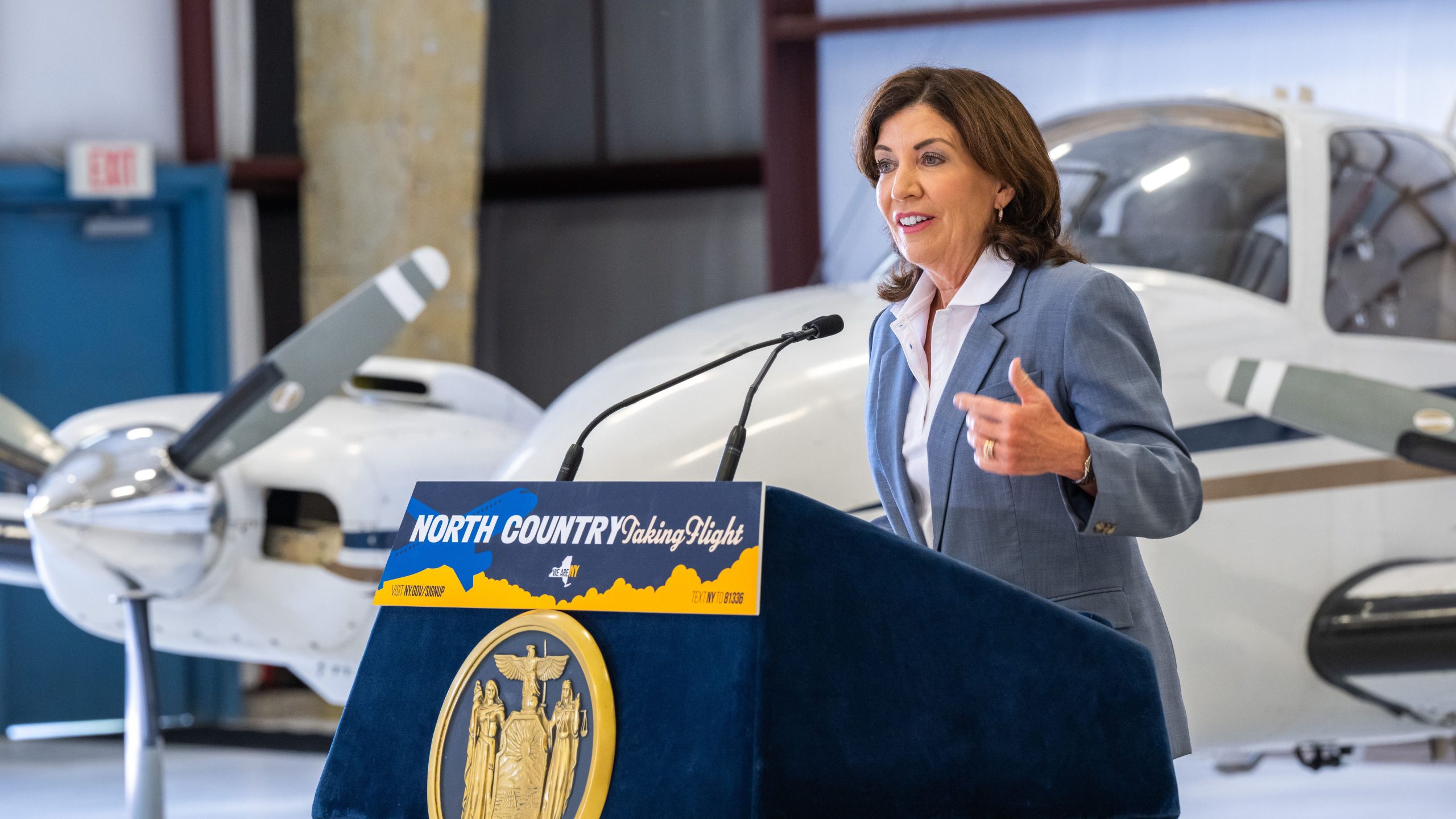 A governadora de Nova York, Kathy Hochul