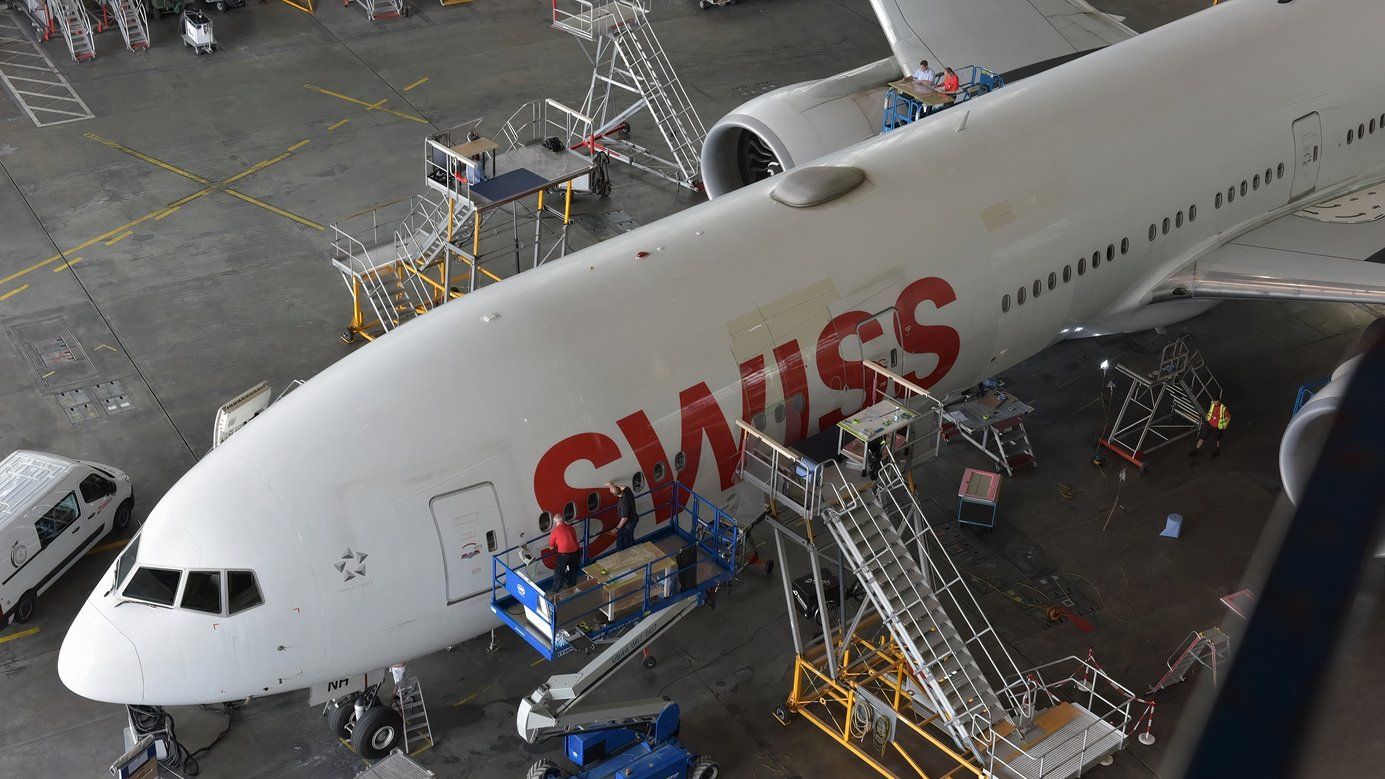 A frota Boeing 777 da Swiss agora tem tecnologia de pele de tubarão