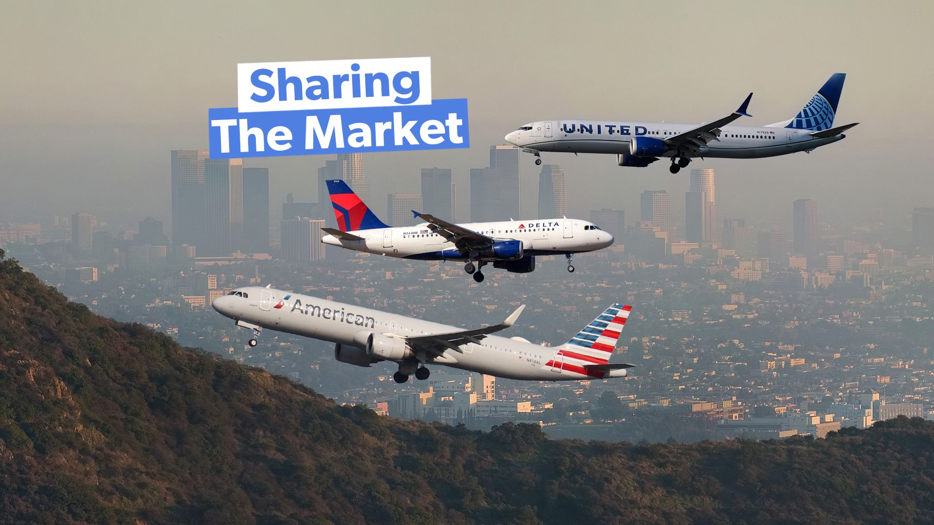 7 routes domestiques américaines tous servis par le Big 3