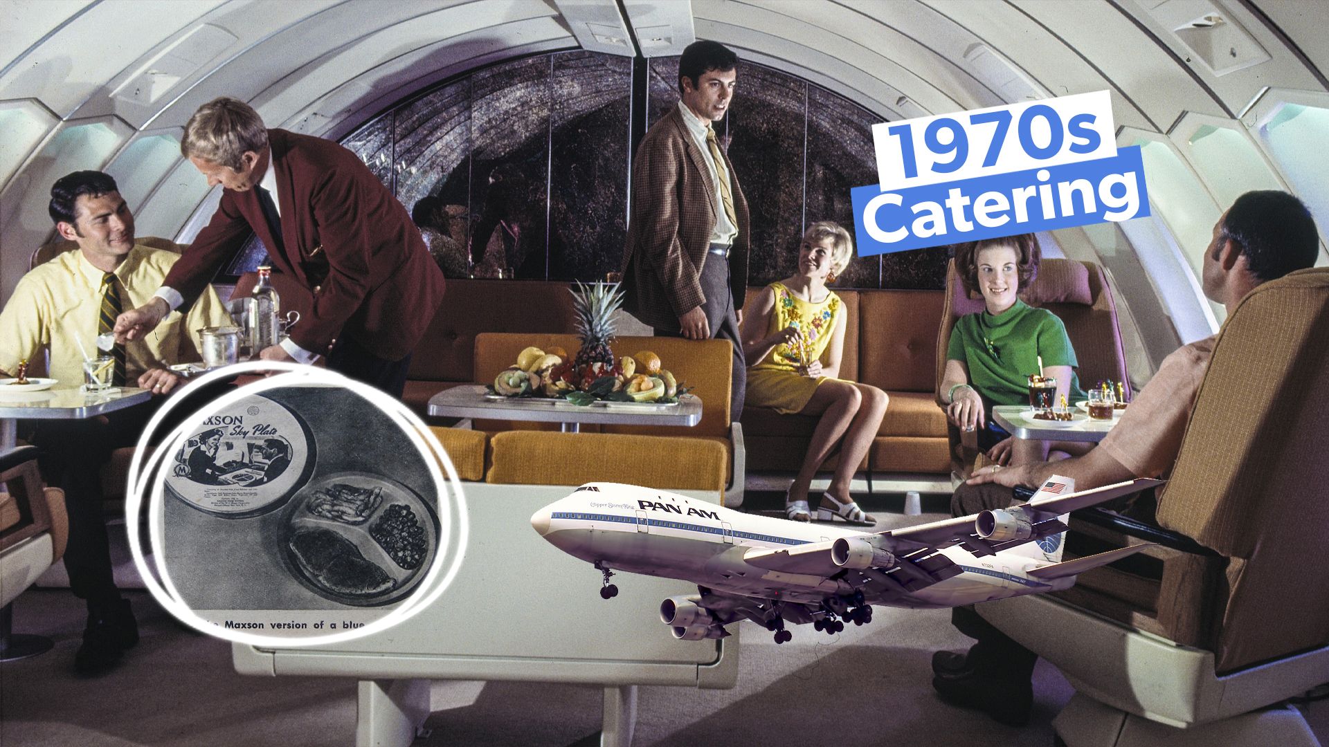 Una era de oro culinaria: esto es lo que se sirvieron los pasajeros de las aerolíneas de alimentos hace 50 años