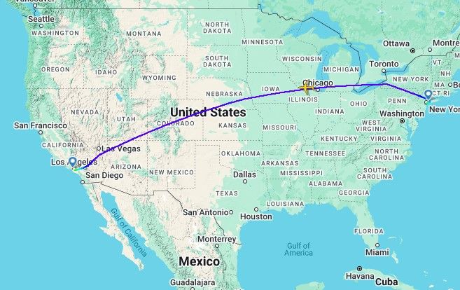 Cómo American Airlines tiene una ventaja competitiva en el mercado de Los Ángeles-New York