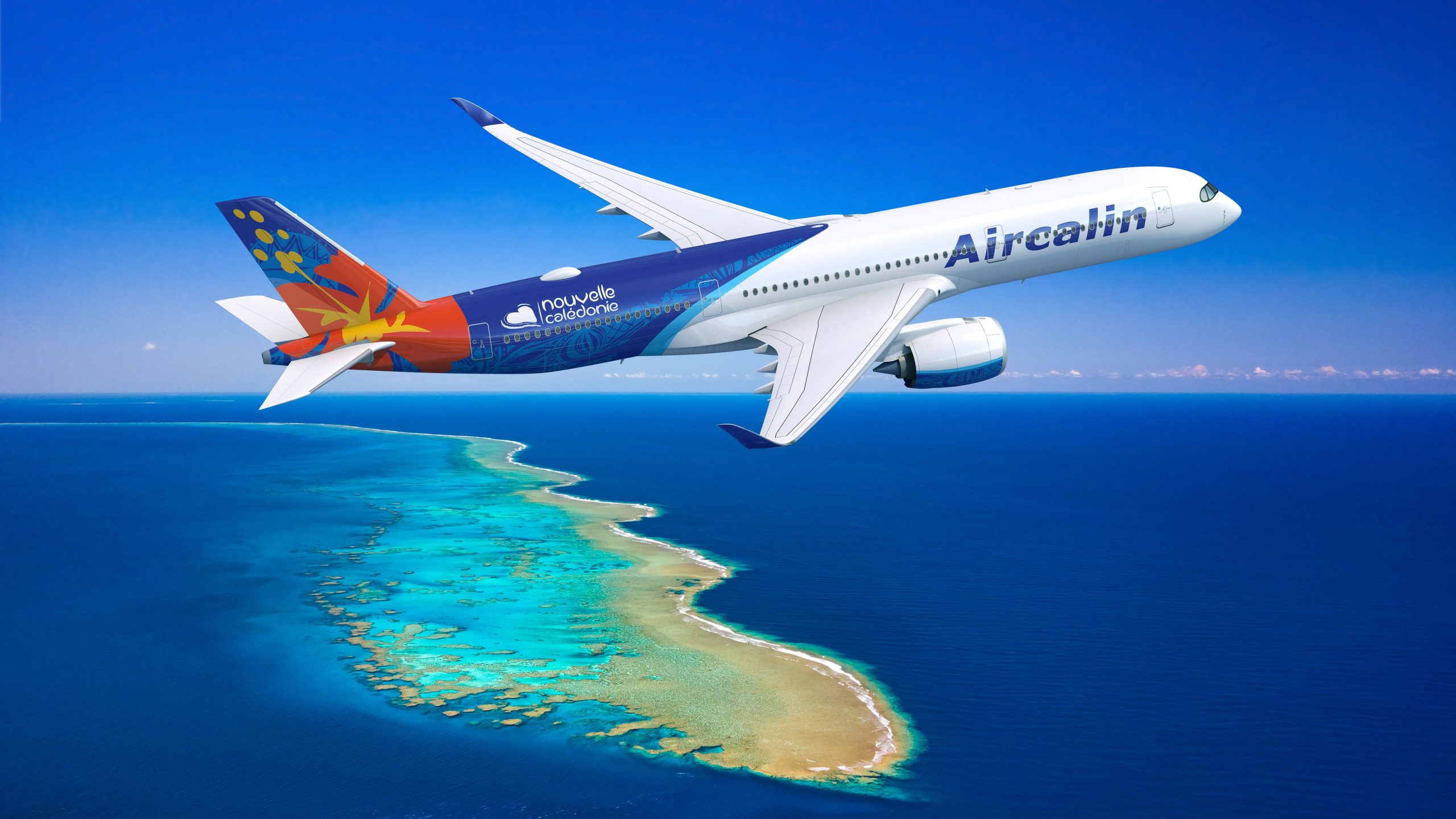 Aircalin ordena 2 aviões Airbus A350 para cultivar uma rede de longo curso