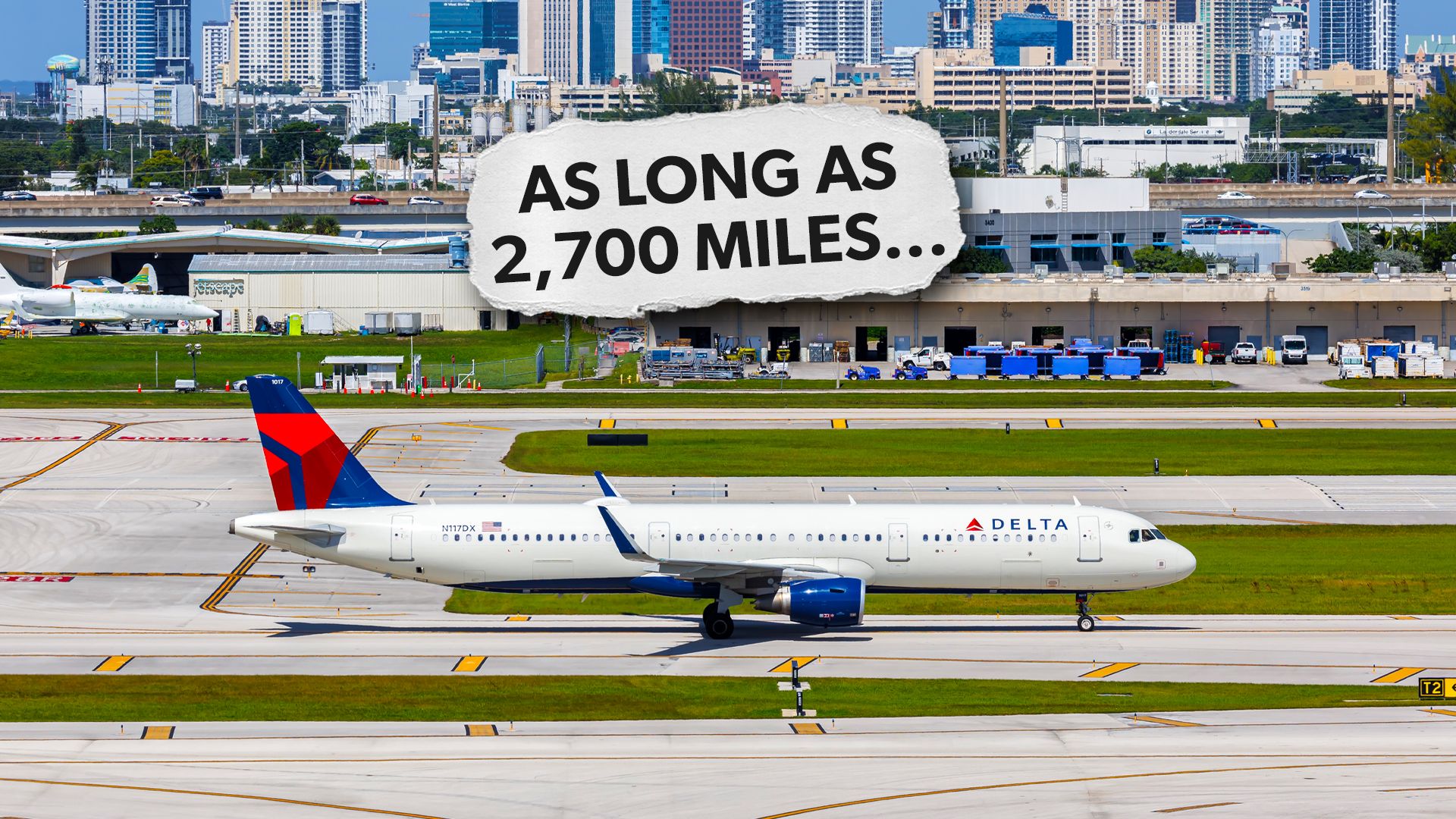 Las 10 rutas de las rutas de Delta Air Lines sirven desde Fort Lauderdale que no sea Atlanta