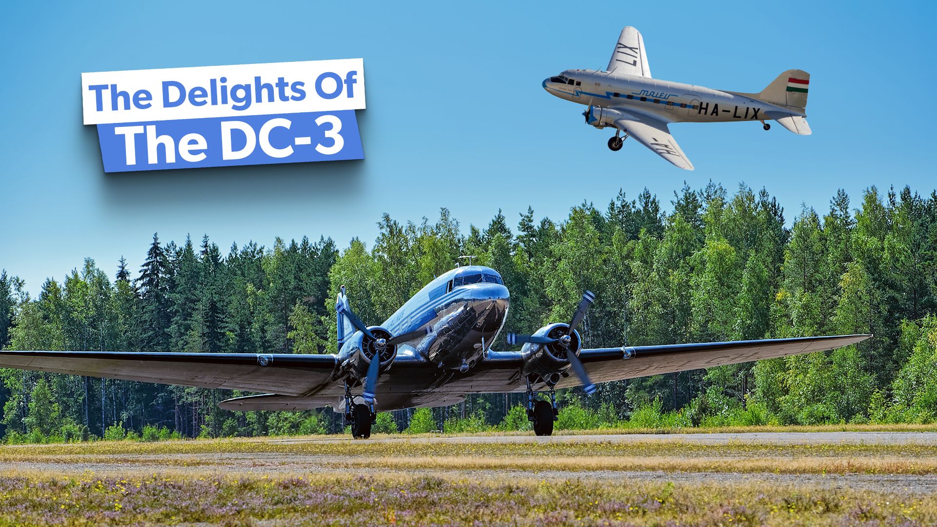 Douglas DC-3: 5 Datos divertidos sobre su vida útil y de desarrollo