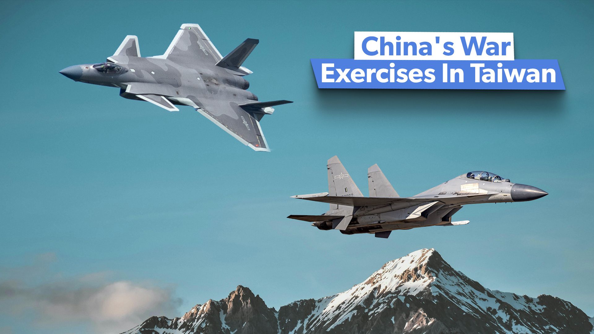 Exercices de guerre de la Chine à Taïwan: le rôle des avions de chasse J-20 et J-16 du PLA