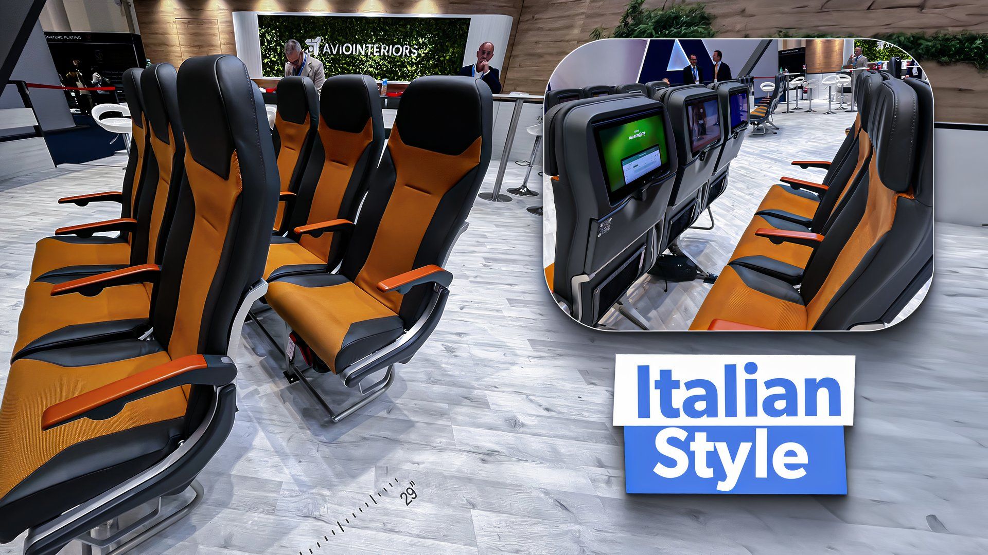 Estilo italiano: 5 asientos de aviones fríos hechos por Aviointeriors
