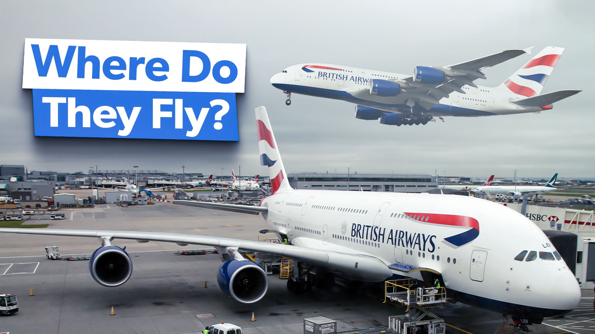 Routes Superjumbo: c'est là que British Airways vole l'Airbus A380