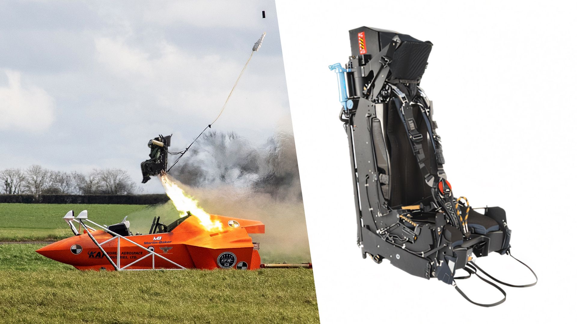 5 aviones de combate equipados con asientos de eyección británicos de Martin Baker