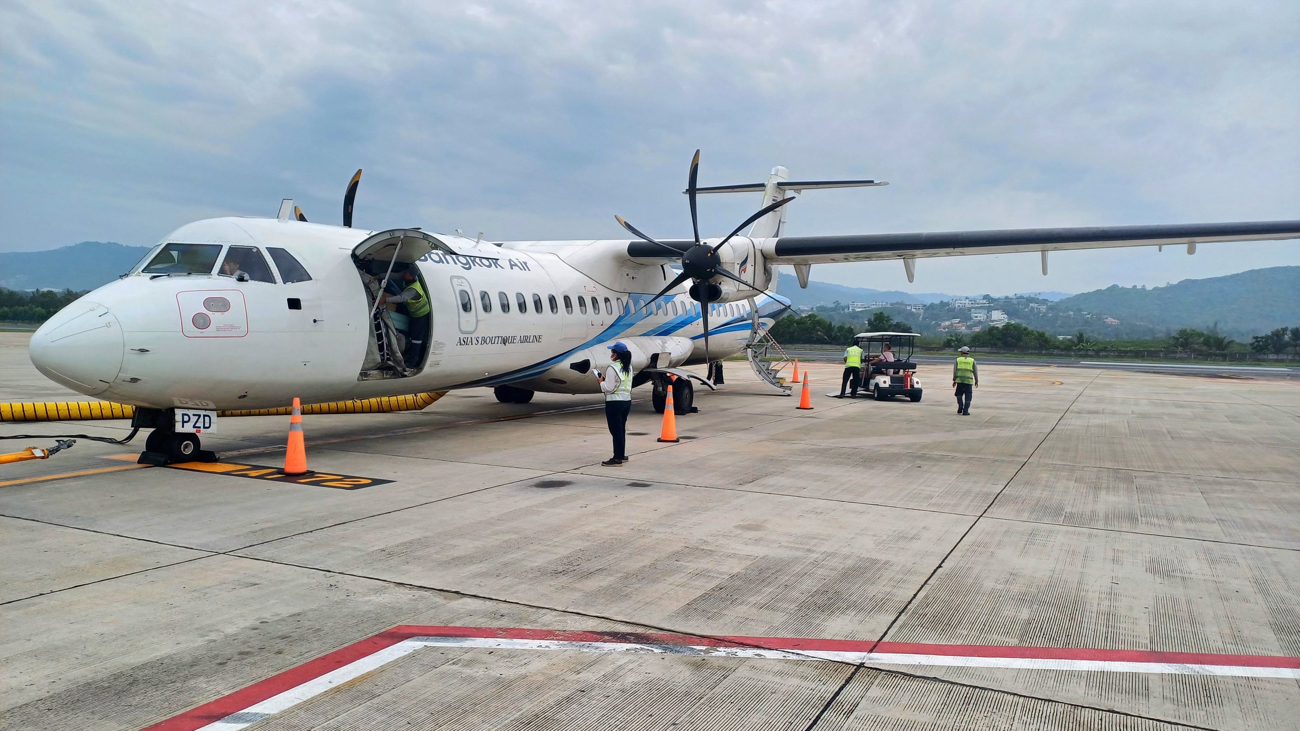 Examen des vols: Bangkok Airways ATR 72 Classe économique de Koh Samui à Phuket