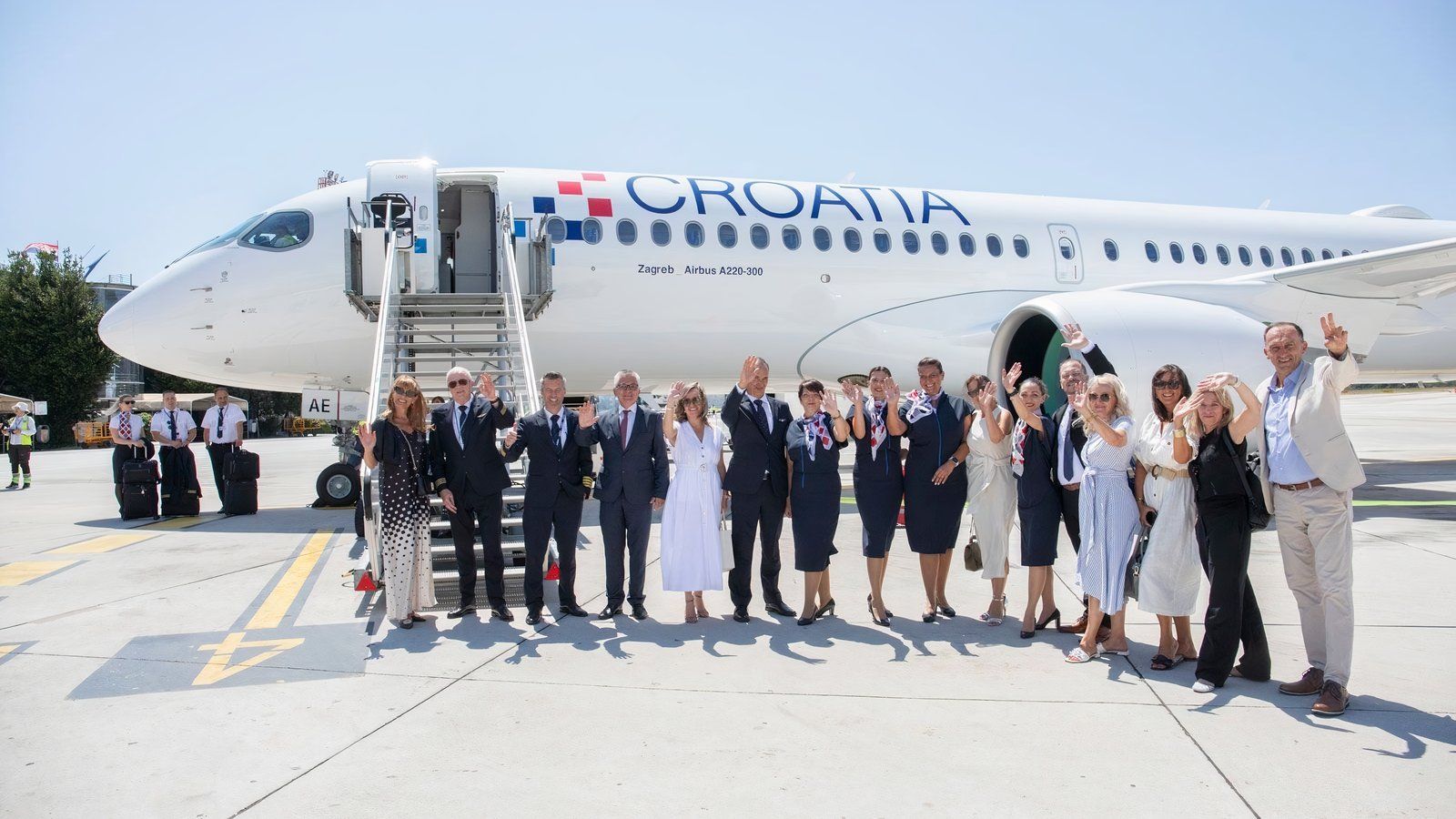Le 1er Airbus A220 de Croatia Airlines entre en service