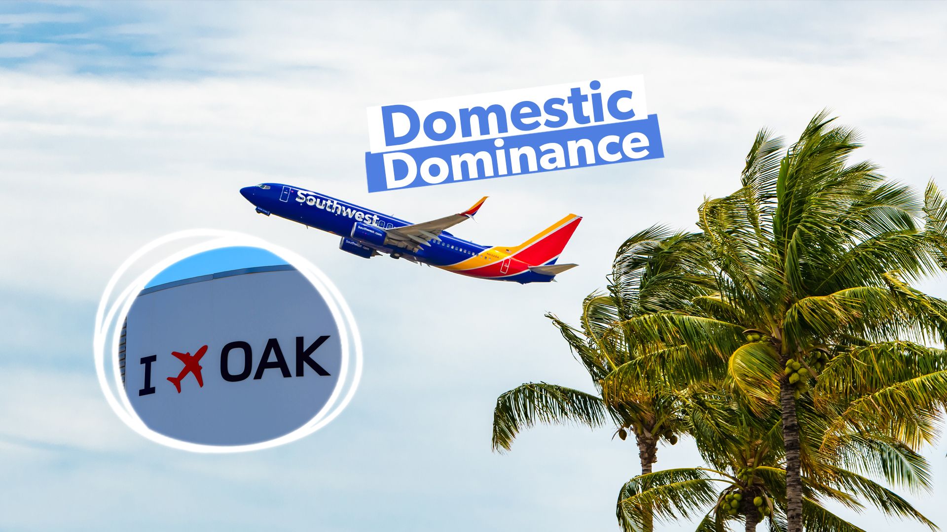 Domínio doméstico: examinando as 5 principais rotas internas da Southwest Airlines de Oakland pela disponibilidade de assentos