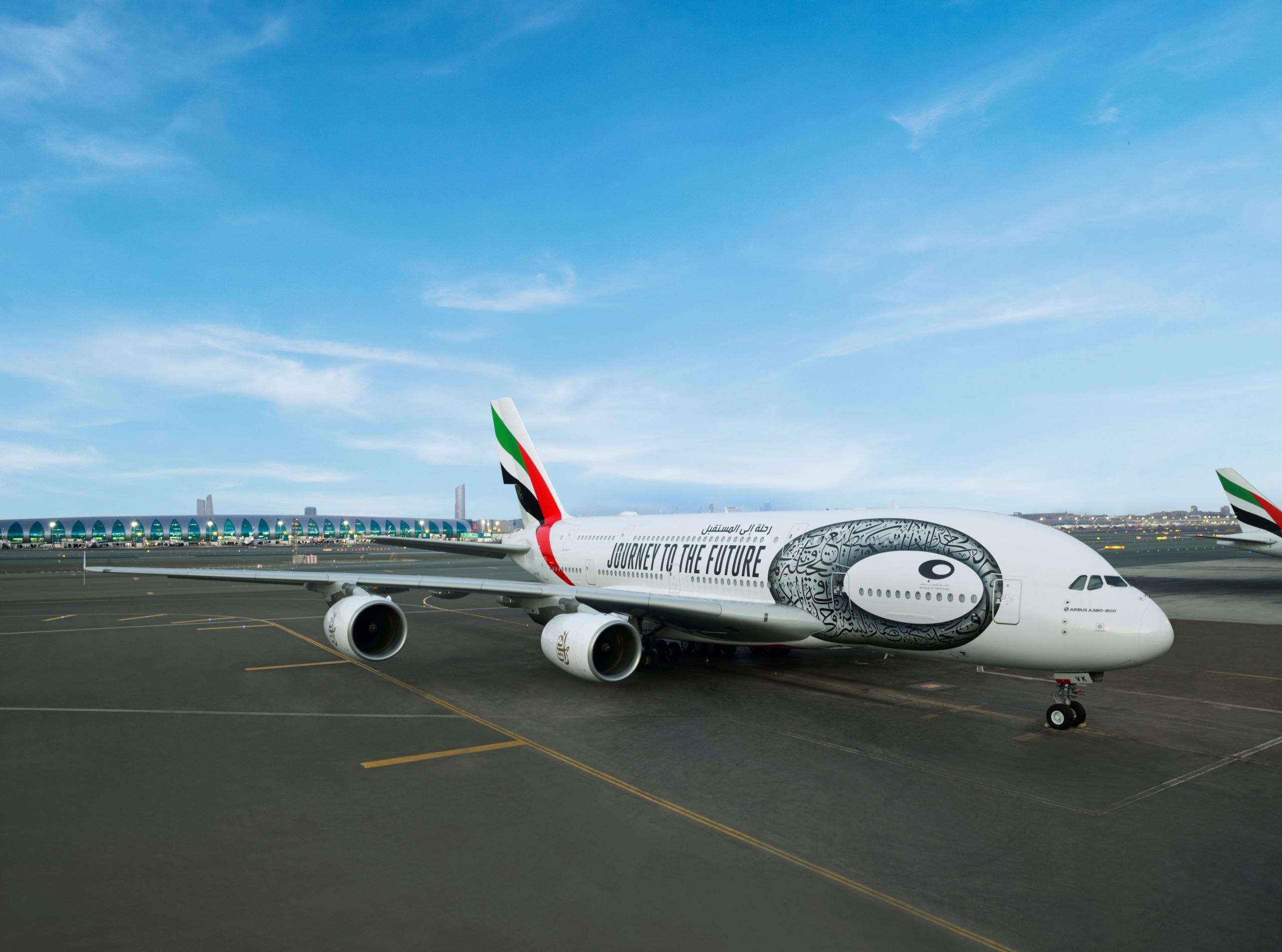 Emirates accueillant la première semaine future de l'aviation à Dubaï