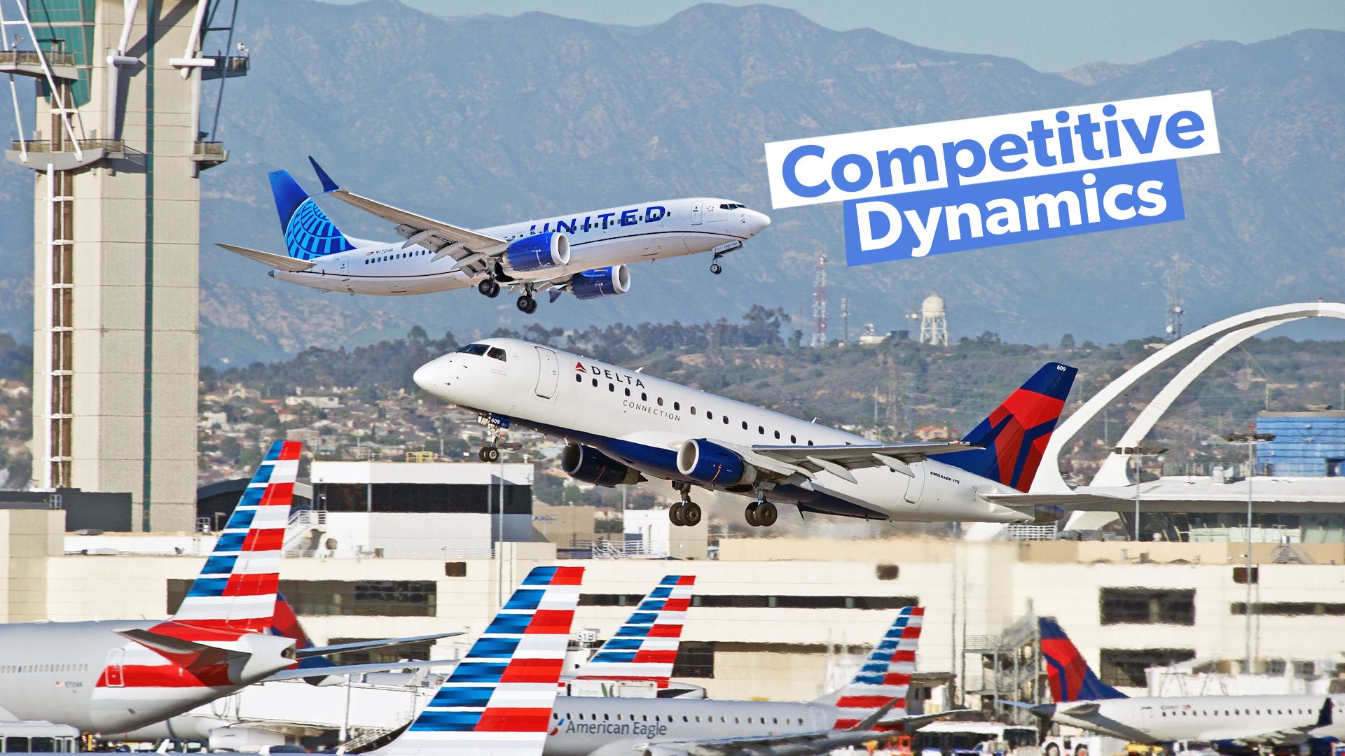 Examinado: La dinámica competitiva que fomentan las rivalidades entre las aerolíneas estadounidenses 'grandes'