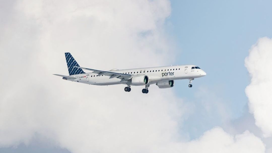 Porter Airlines lance les vols Embraer E195-E2 vers Los Angeles