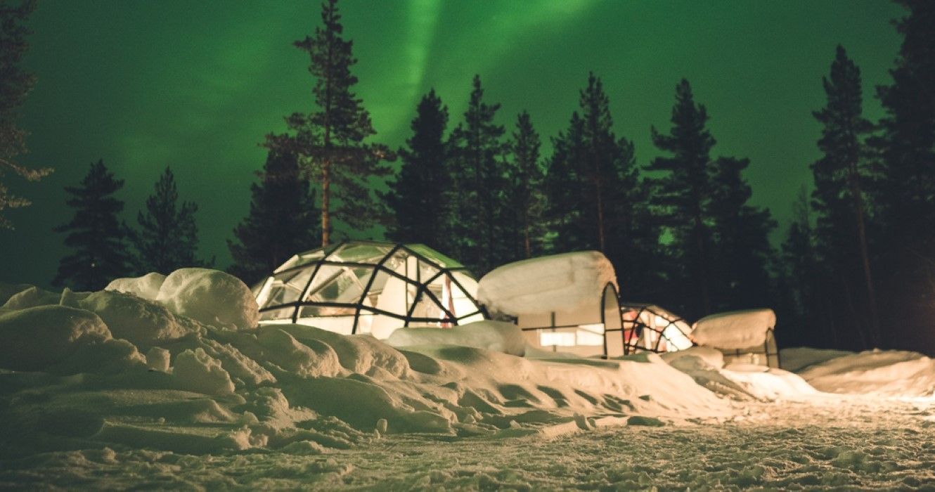 10 hoteles de Igloo de vidrio que ofrecen impresionantes vistas a las luces del norte