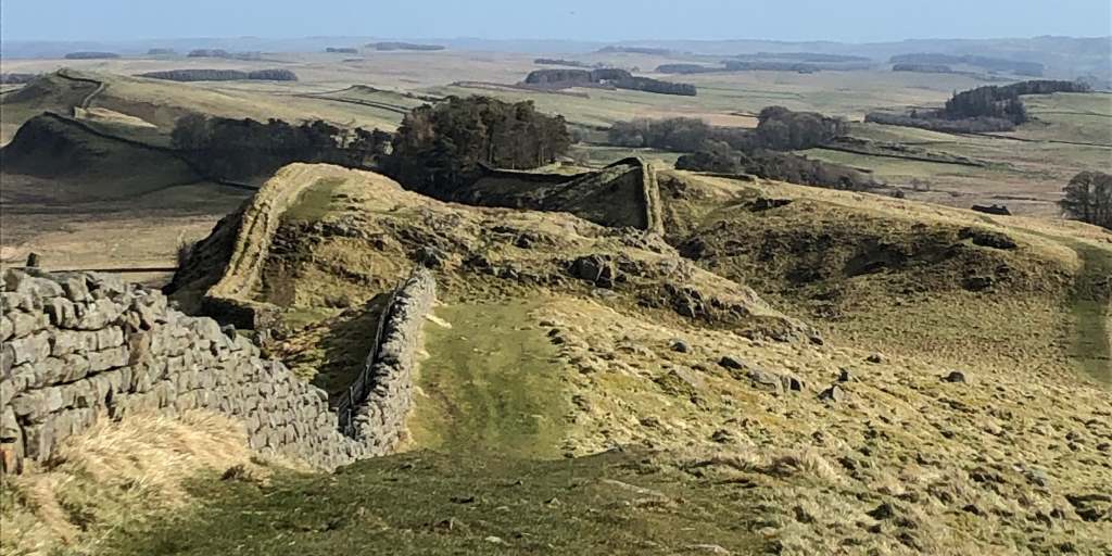 Randonnée Mur Hadrien pendant l'hiver