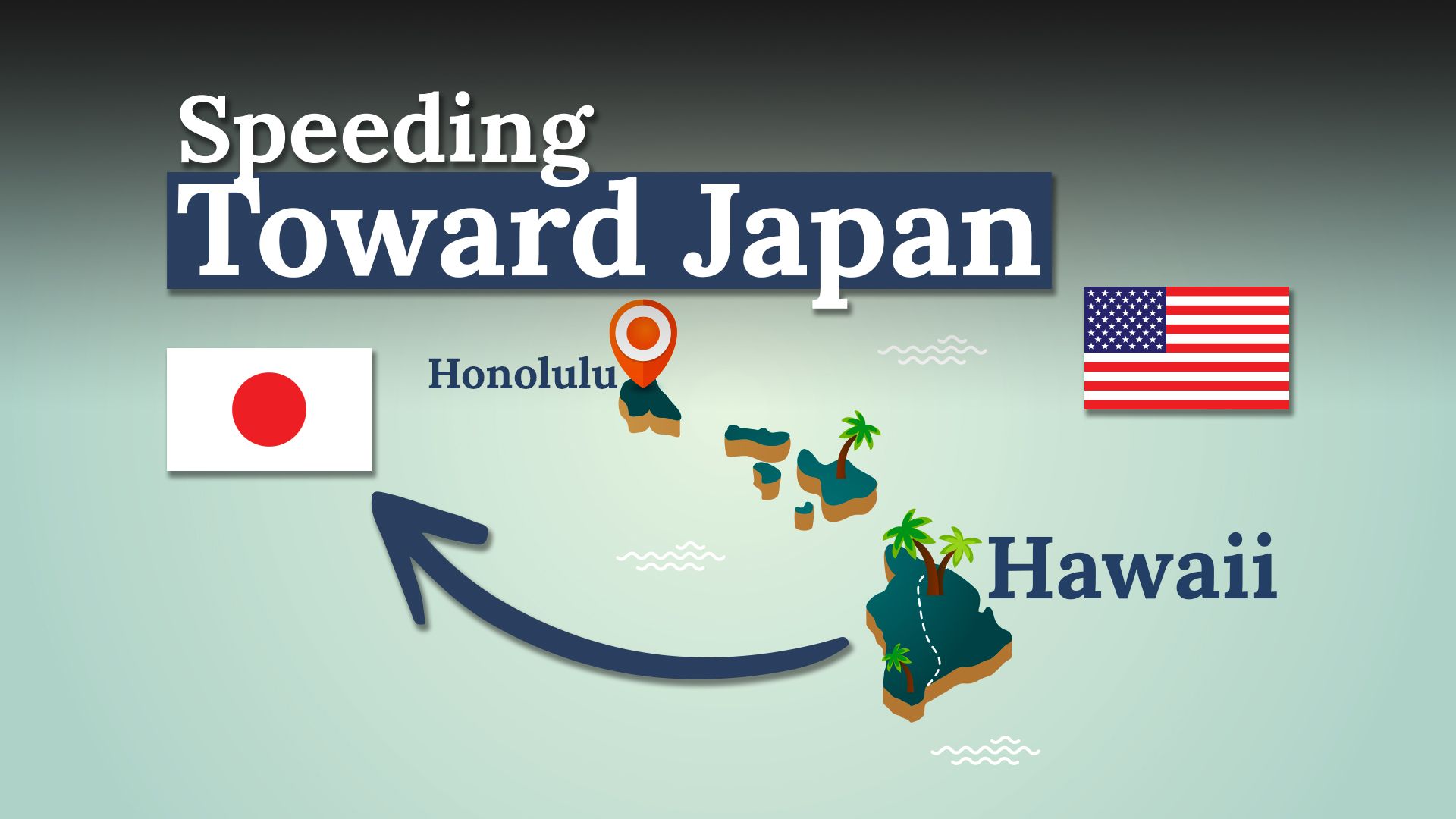 Hawaï se rapproche du Japon à une vitesse surprenante chaque année