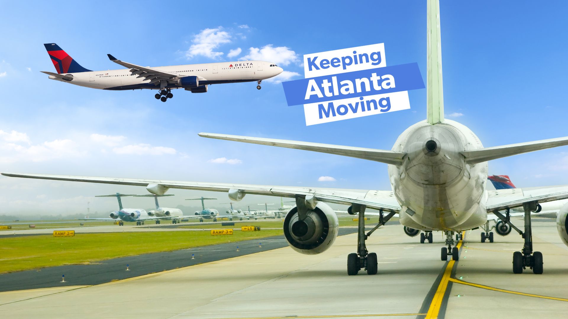 Como 'Taxiway Victor' ajuda a manter todos em movimento no aeroporto de Atlanta