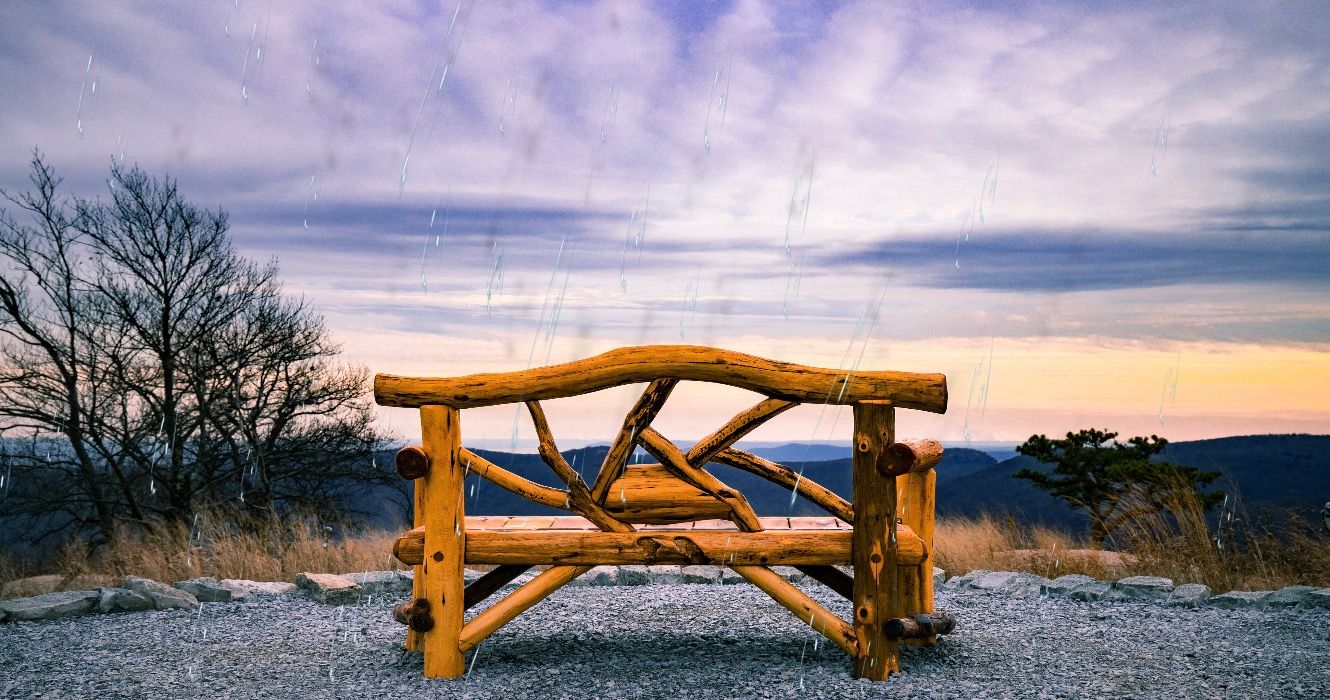 Abbiamo finito per fare escursioni attraverso un temporale su Bear Mountain, ecco com'era