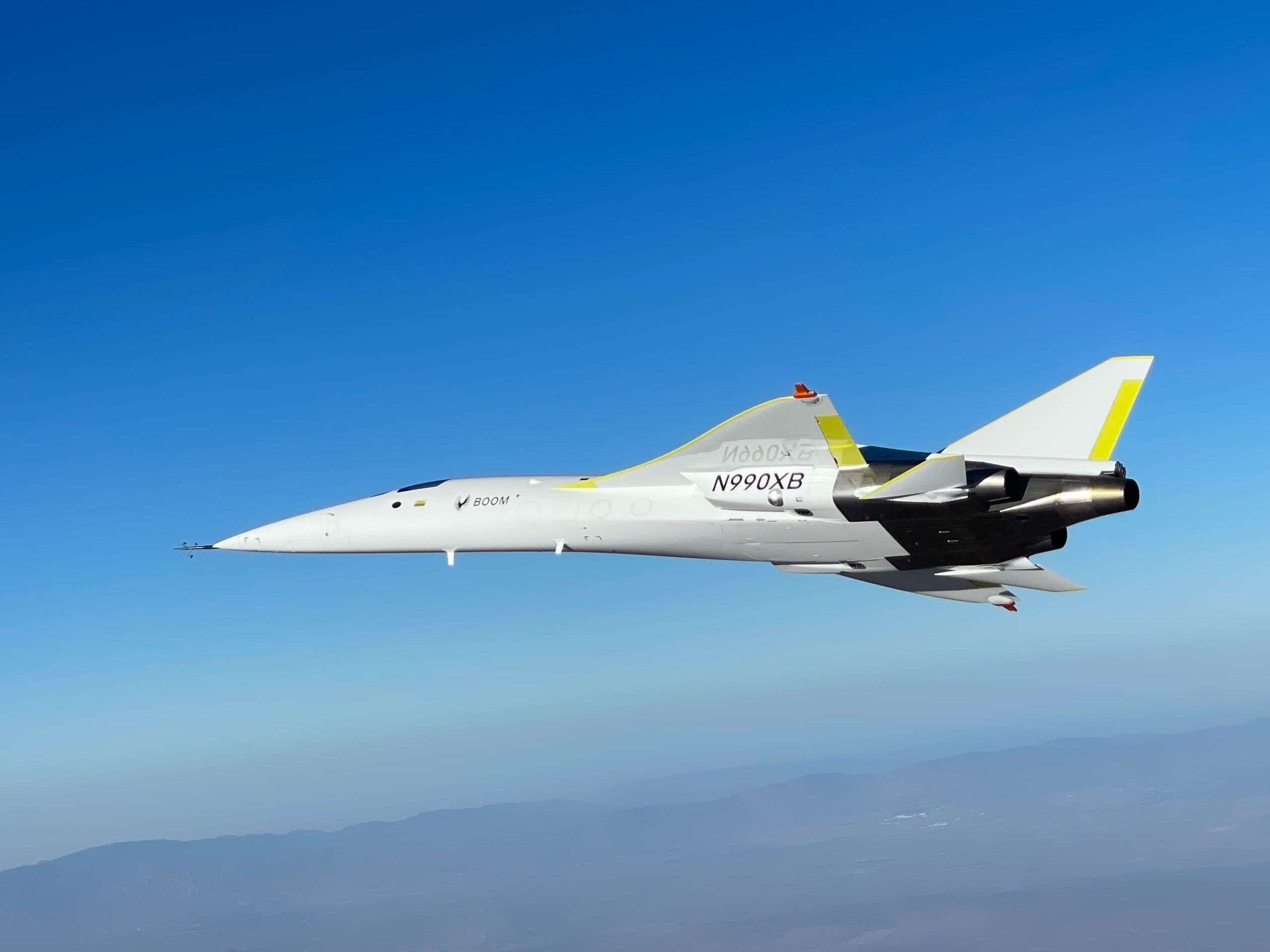 O XB-1 do Boom SuperSonic completa o 4º voo de teste