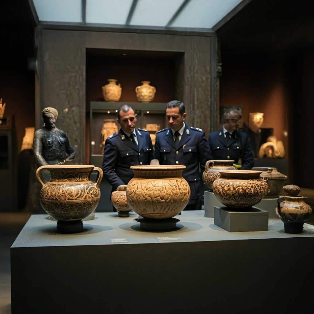 Descoberta inovadora de artefatos etruscos no valor de US $ 8,5 milhões para o mercado negro, recuperado pelas autoridades italianas