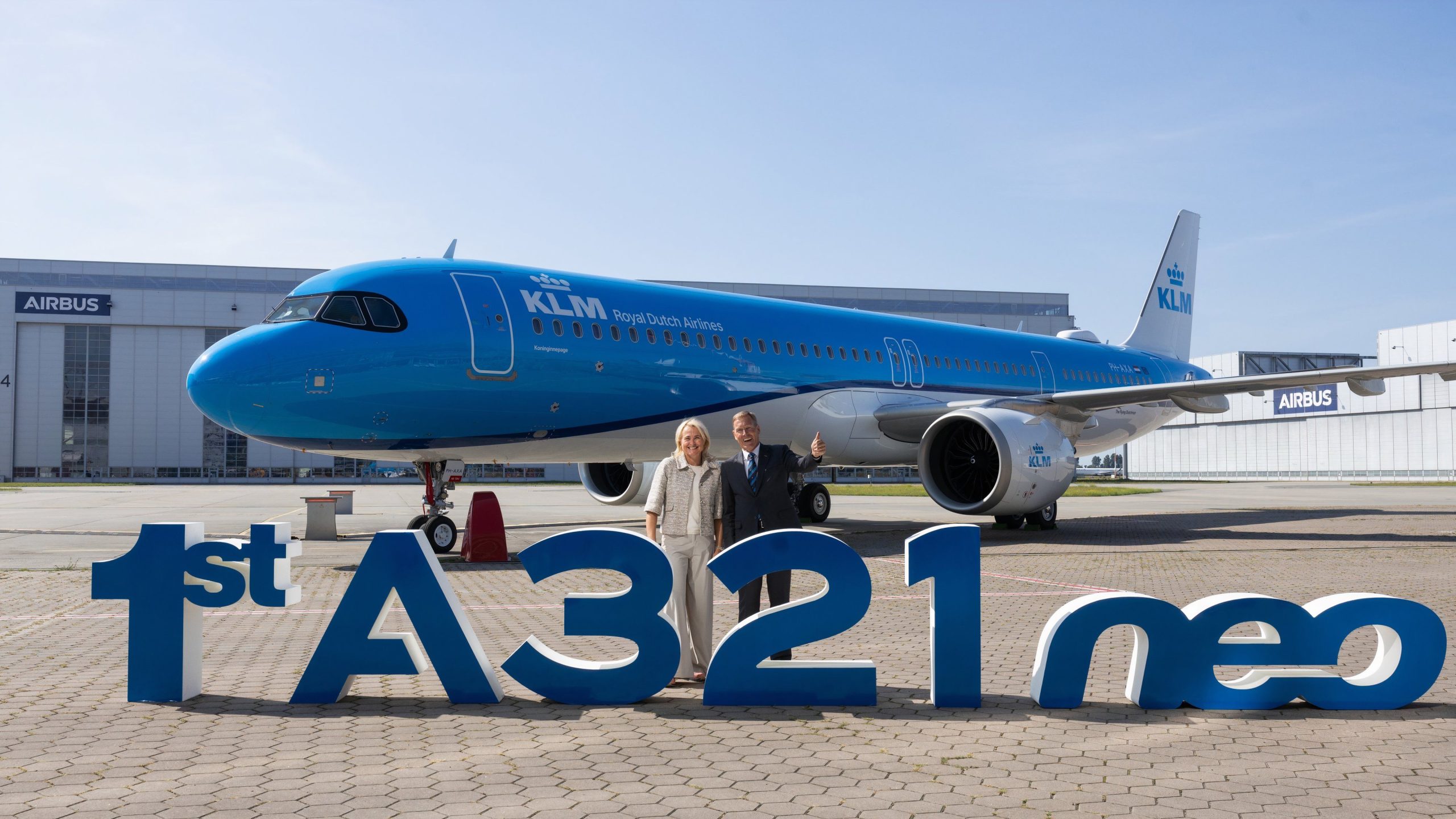 A KLM recebe a primeira aeronave Airbus A321neo em sua frota