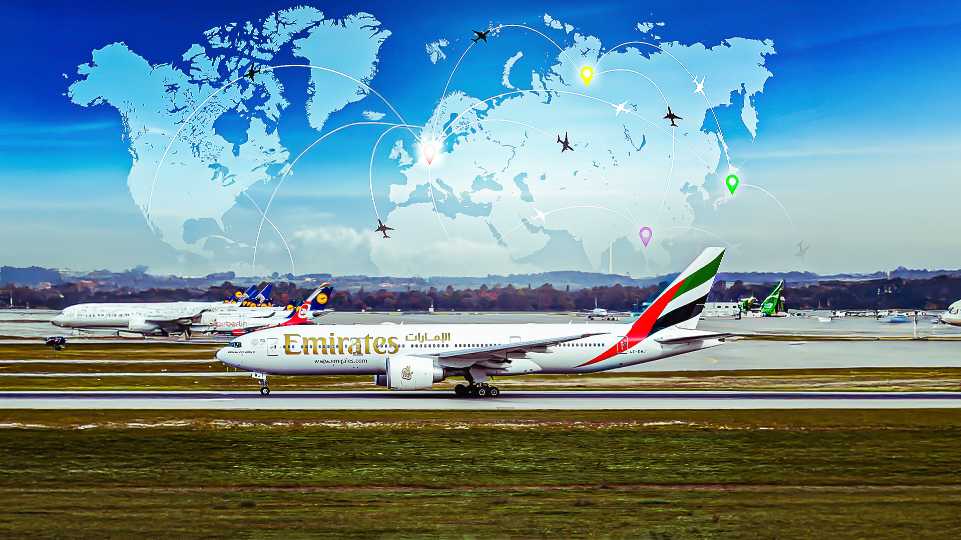 Las rutas más ocupadas de Boeing 777-200LR en Europa