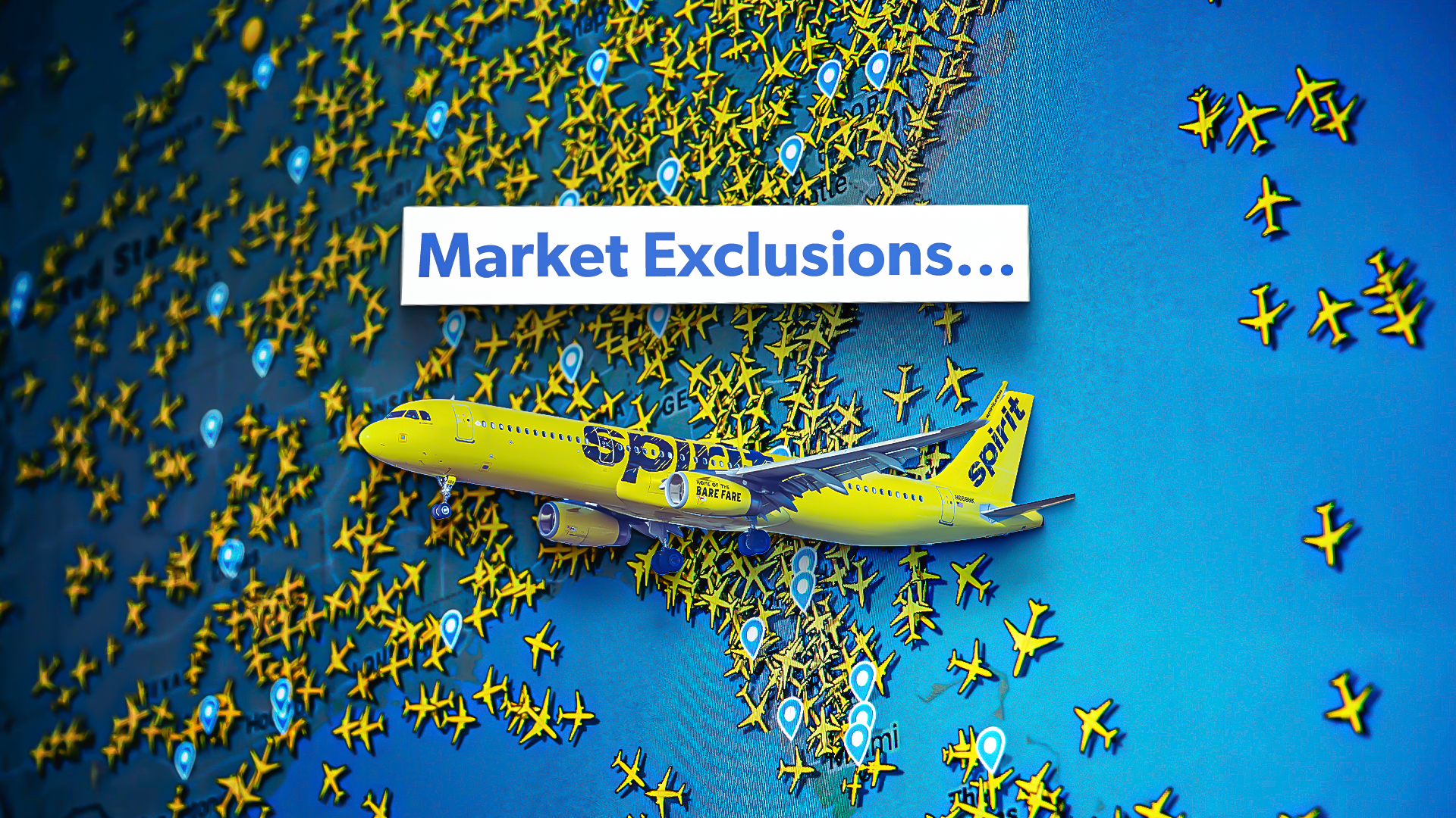 Estos son los estados que Spirit Airlines no vuela a