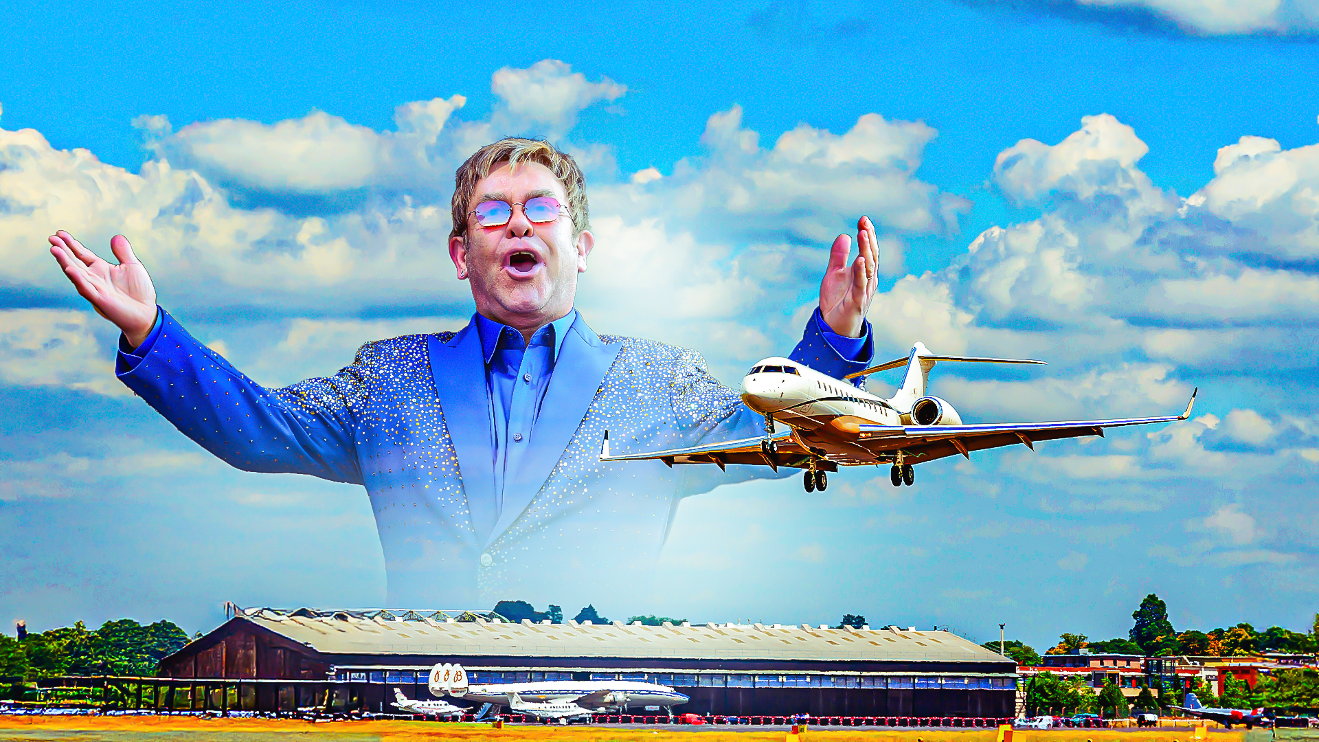 Dentro del lujoso mundo del jet privado de Elton John