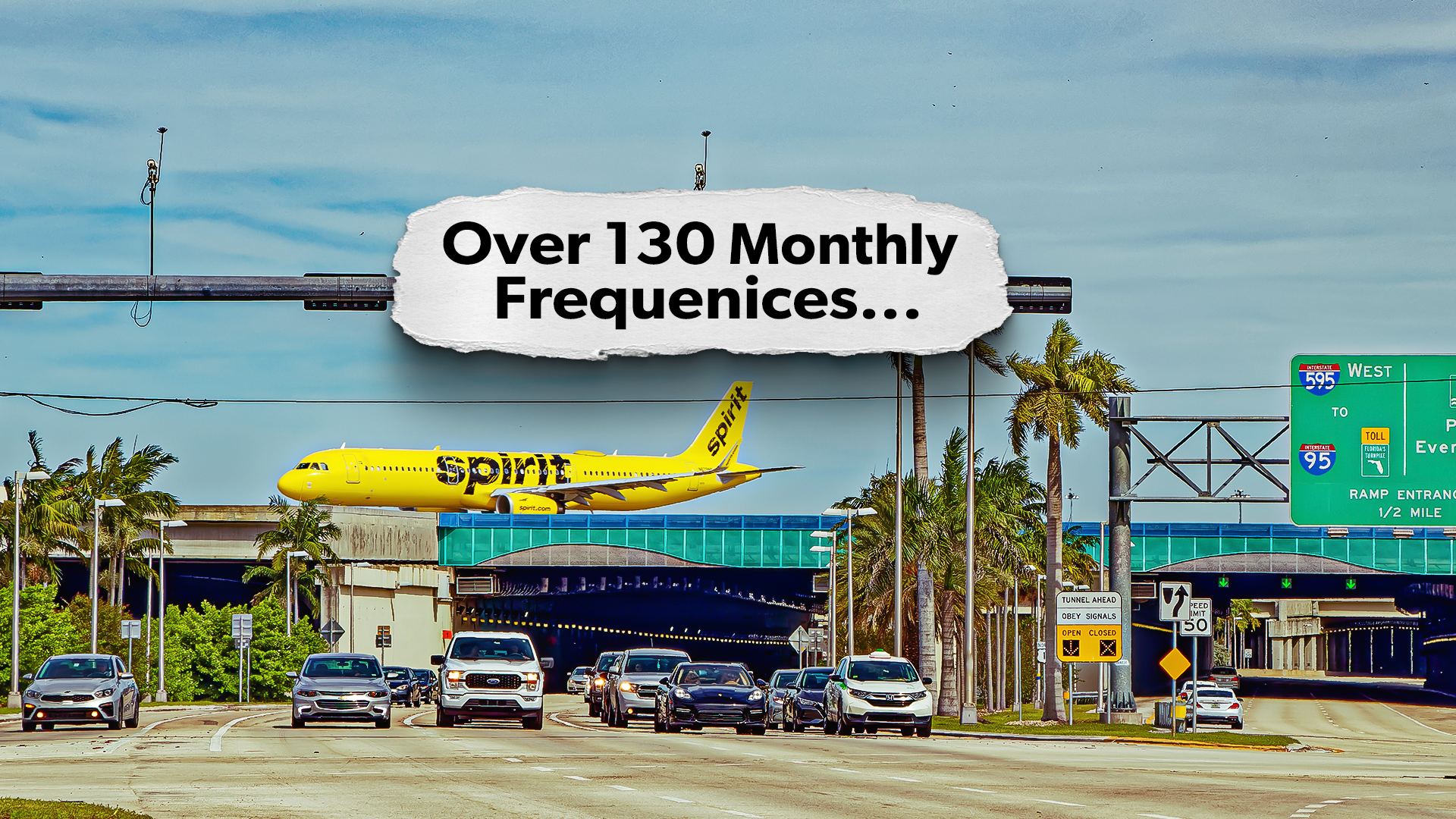 Les routes les plus fréquentes des Spirit Airlines depuis Fort Lauderdale