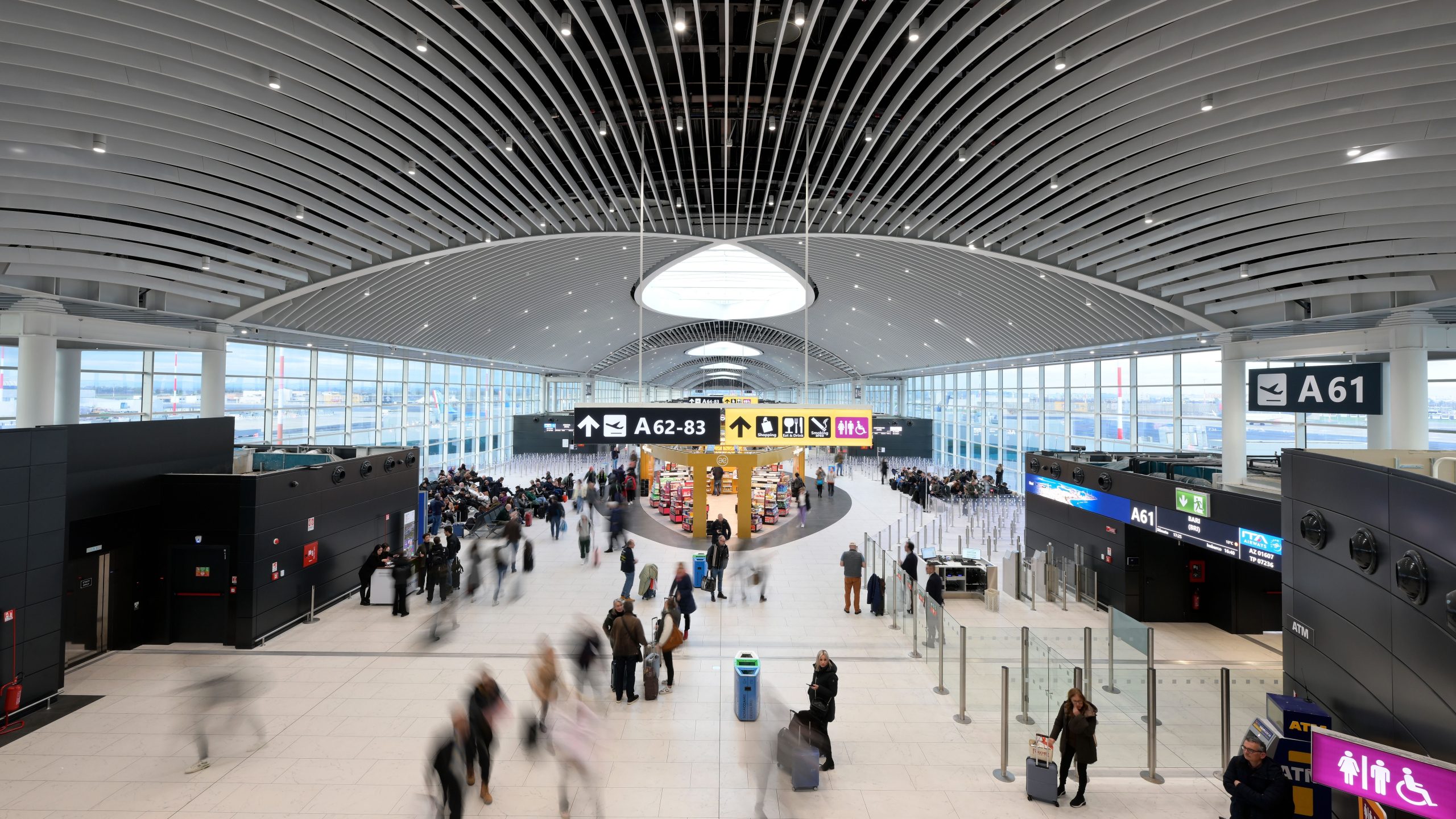 Aumento de 38% anual: o aeroporto de Roma Fiumicino serviu mais de 40 milhões de passageiros em 2023