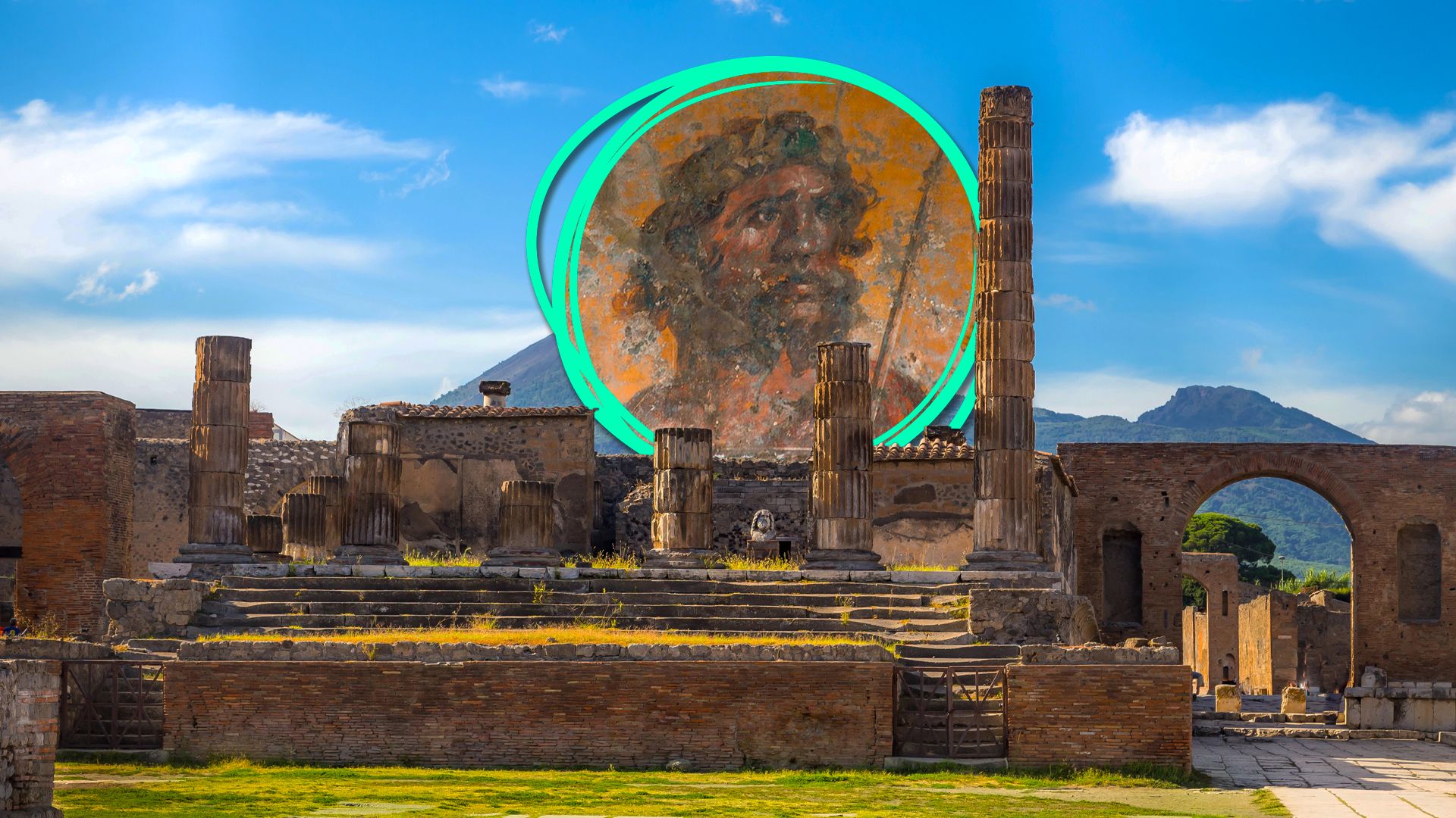 Novos afrescos de Zeus, Helen de Troy e Apollo descobertos em Pompéia têm arqueólogos.