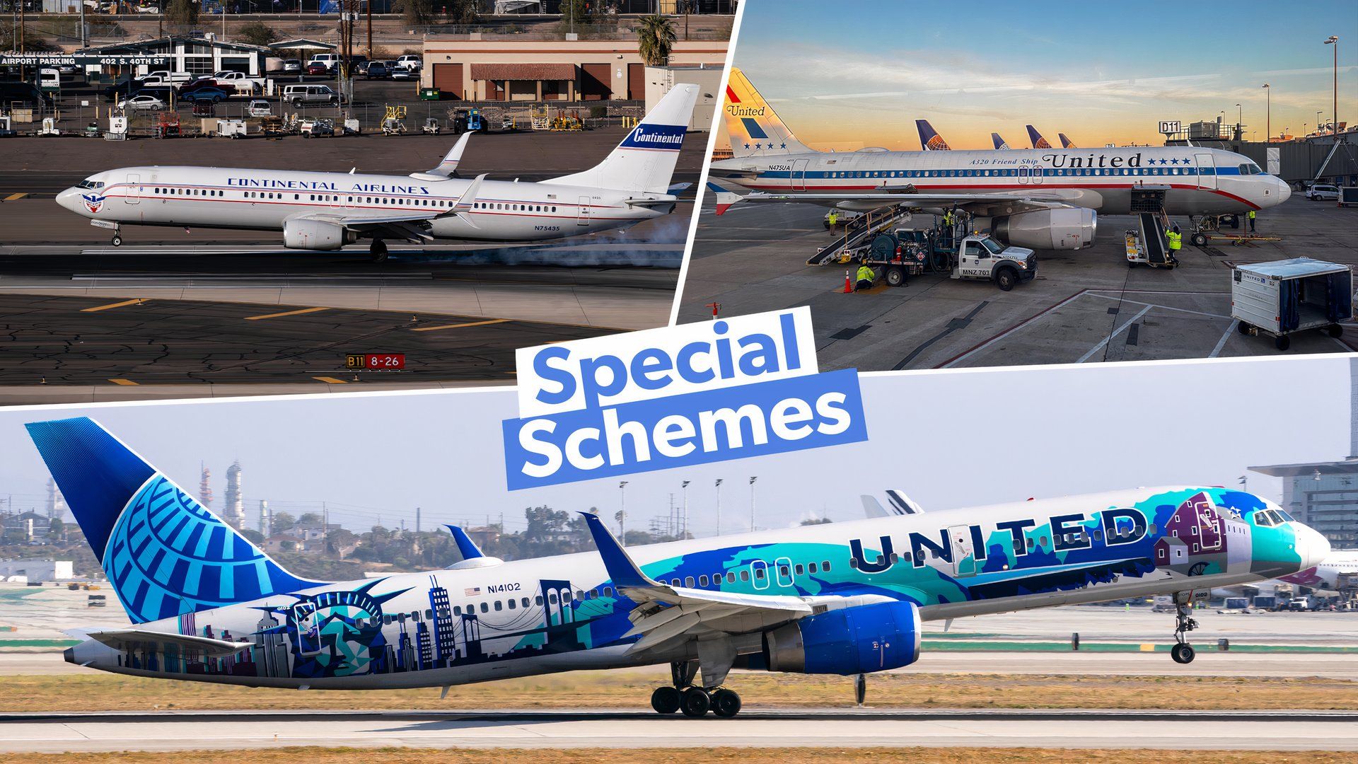 Esquemas de pintura perfectos: una mirada más cercana a algunas de las mejores liverías especiales de United Airlines