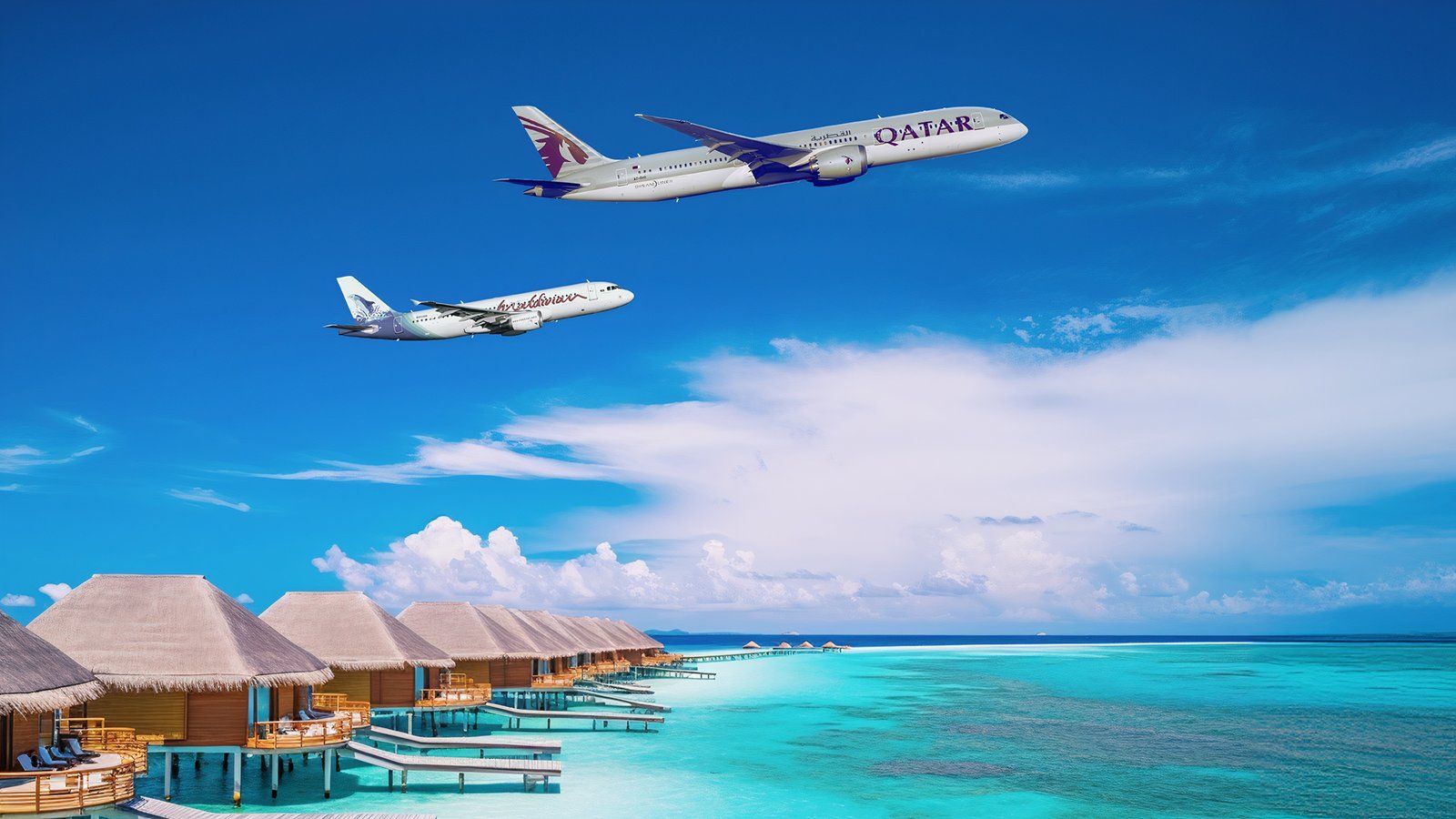 Le Qatar Airways entre des liens avec Maldivienne et achète un pieu Airlink