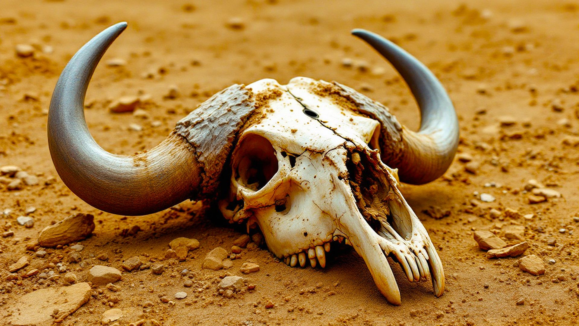 Los científicos teorizaron cómo un bison fossil de 40,000 años recibió un agujero de "bala" en la cabeza