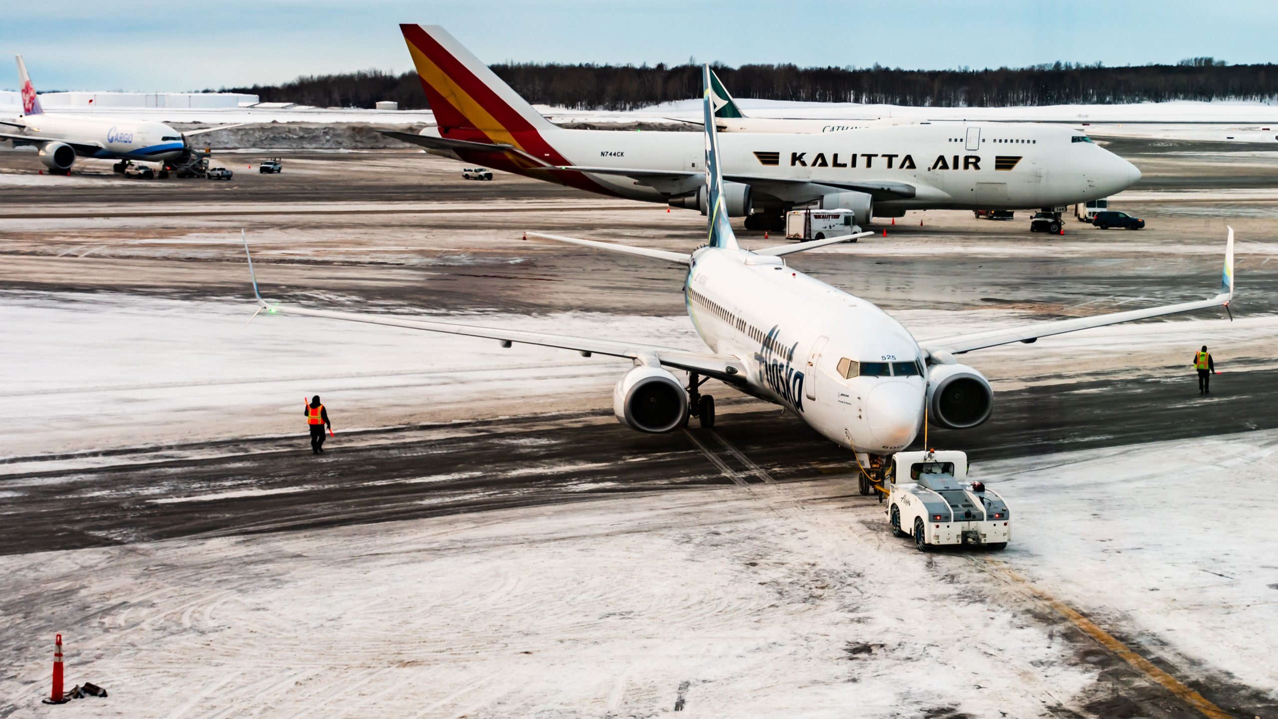 Les 3 principales parties de l'aéroport international de Ted Stevens Anchorage