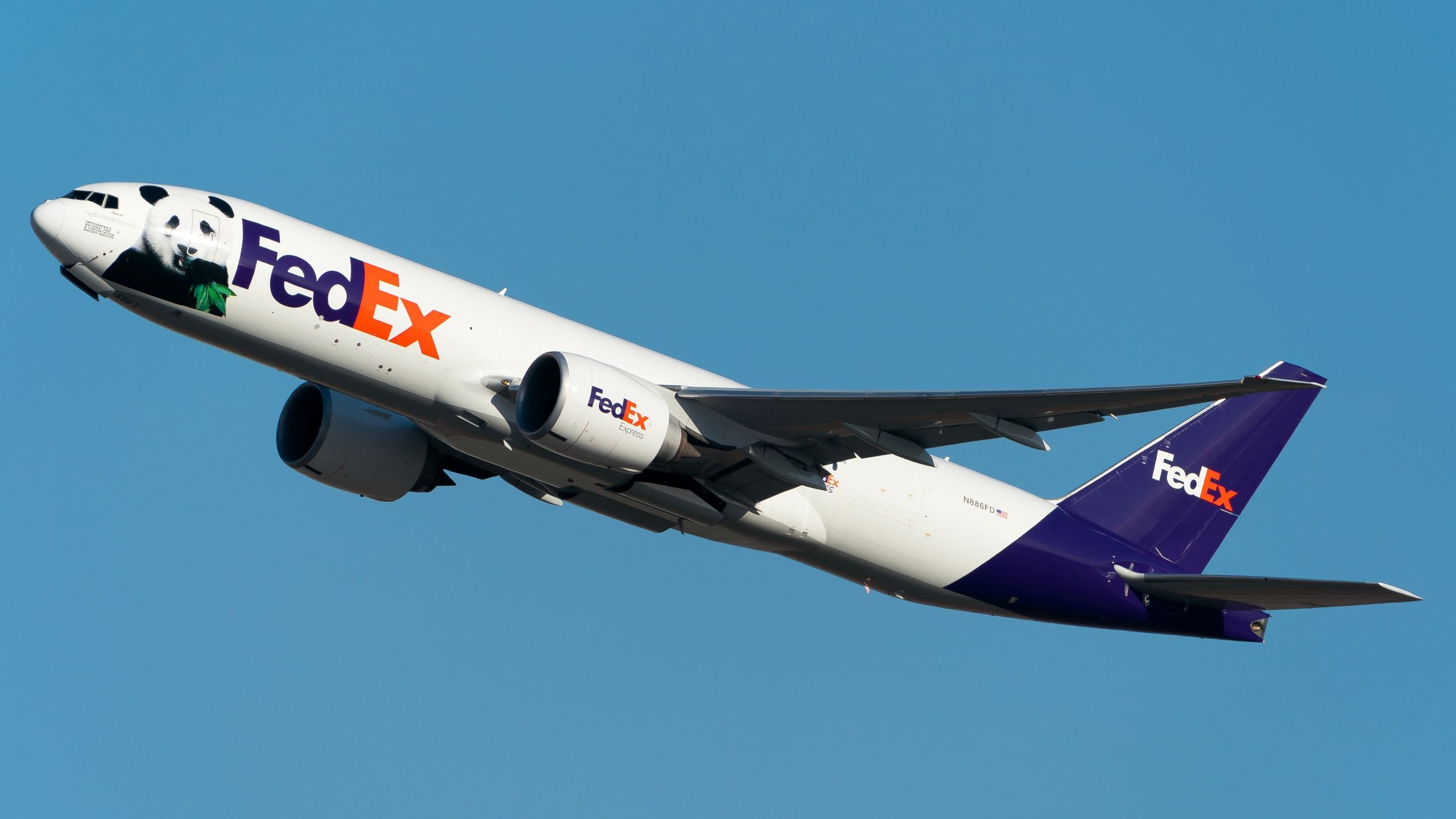 Boeing 777 'FedEx Panda Express' Pandas gigantes da China para Washington DC