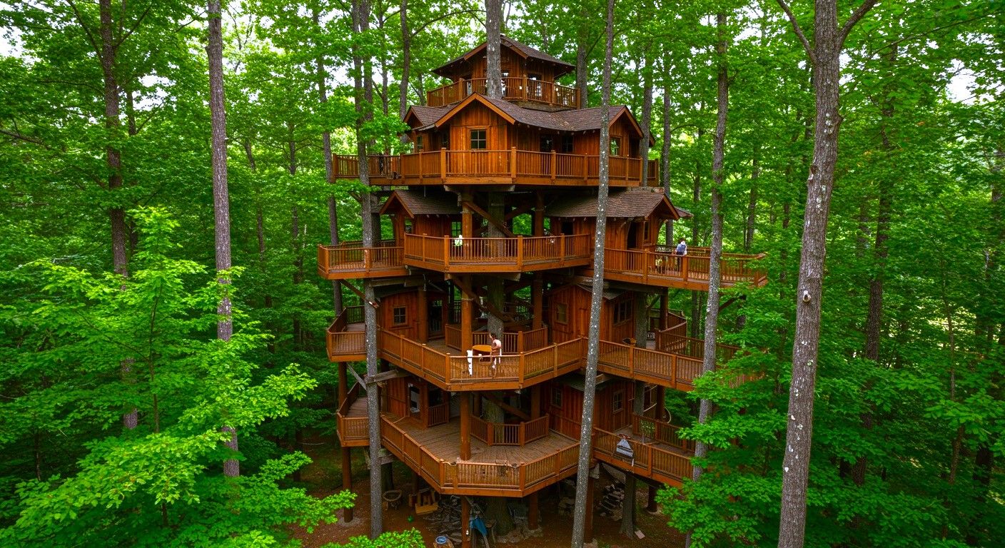 Tennessee tenía la casa del árbol más grande del mundo, pero terminó en un desastre
