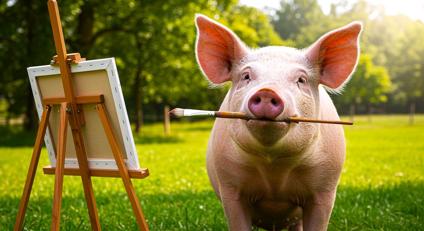 Le monde pleure encore «Pigcasso» dont l'art coûte des milliers