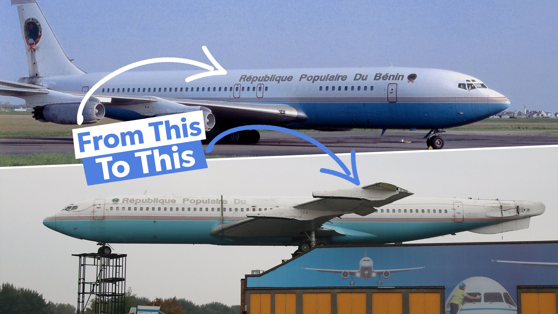 La historia del Boeing 707 abandonado de Bélgica