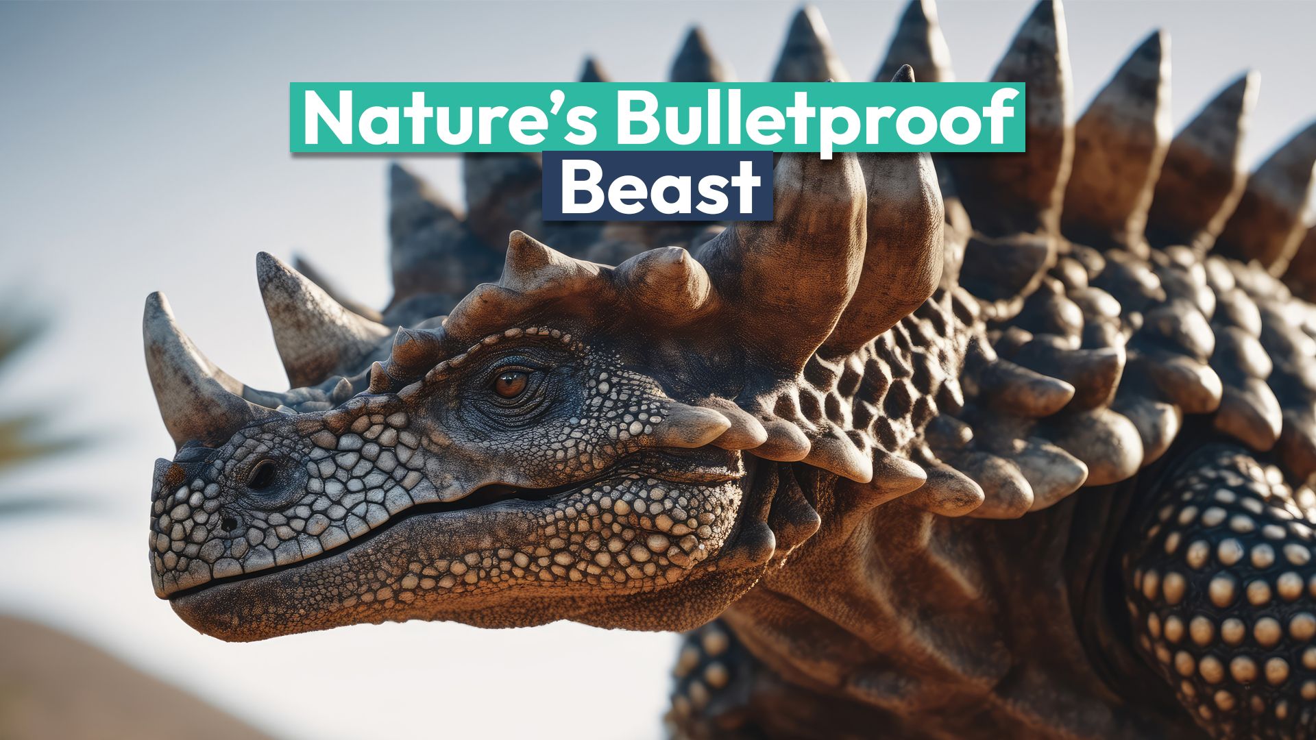 Este dinossauro blindado com um "colete à prova de balas" pode suportar um acidente de carro em alta velocidade