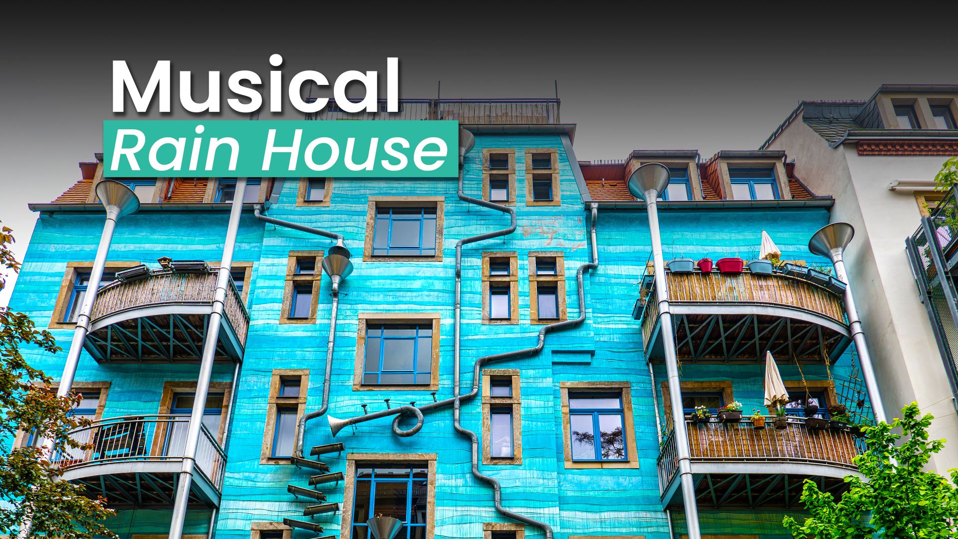 Este edifício bizarro toca música quando chove