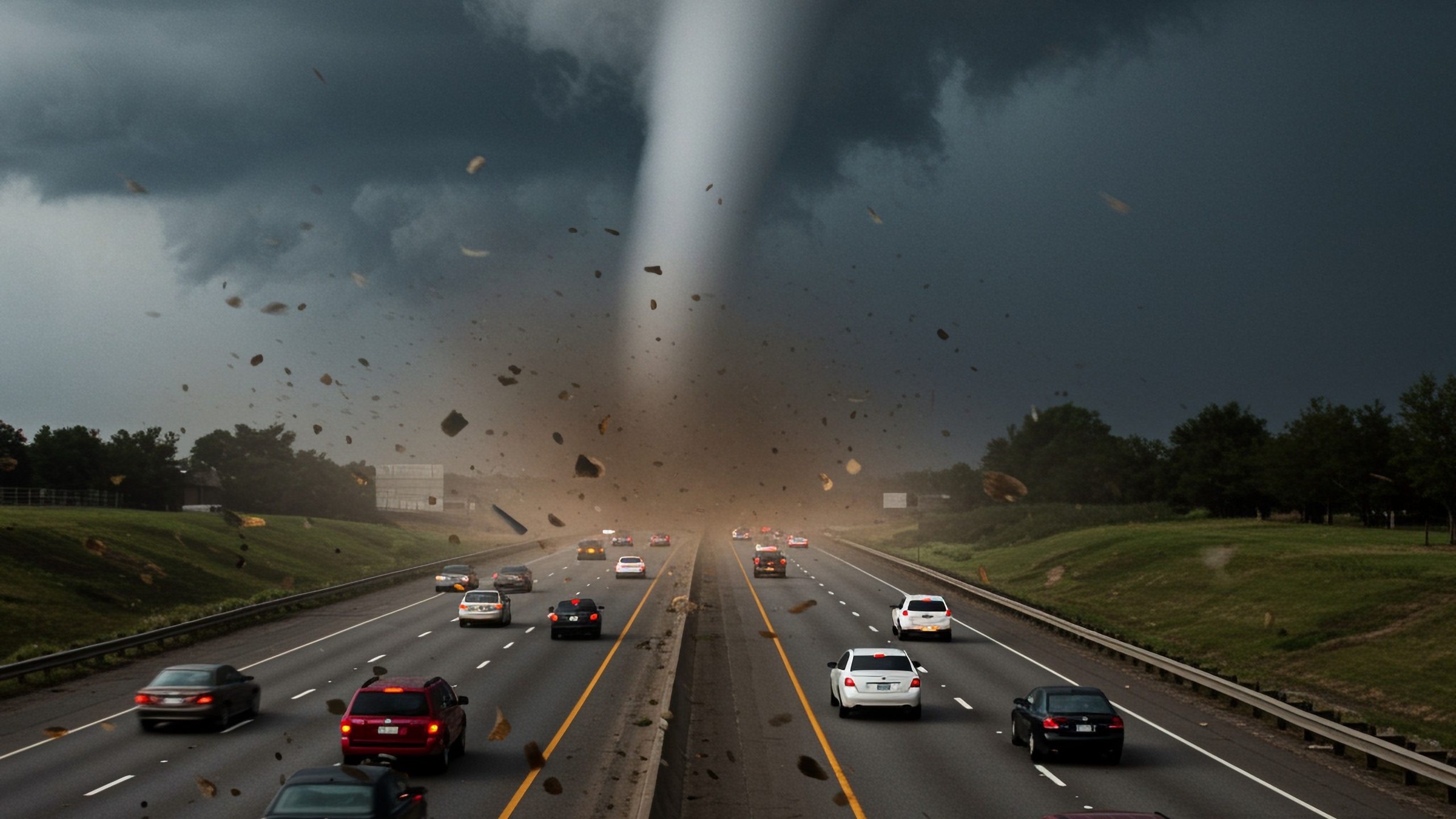 Les navetteurs du lundi matin sur la I-4 dans le centre de la Floride pris par surprise après que la tornade EF2 ait déchiré la région