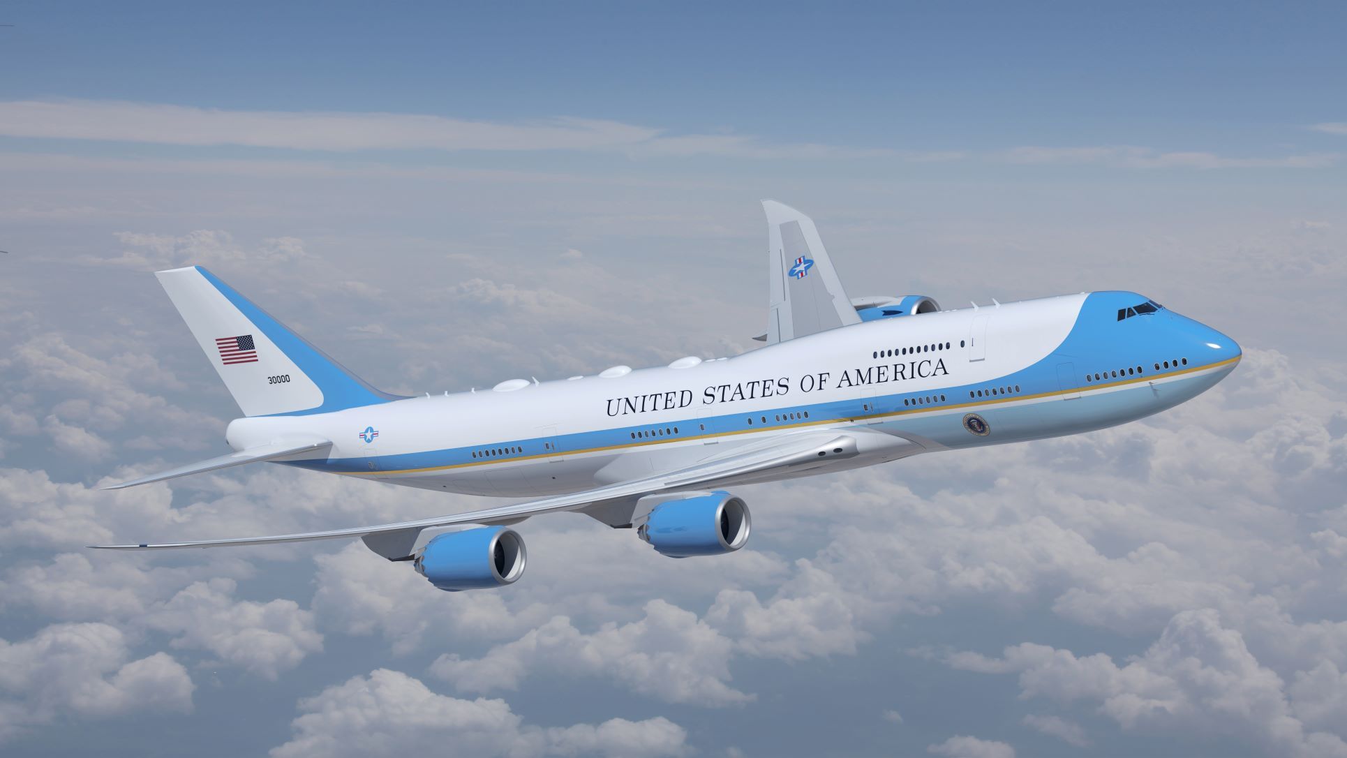 New Air Force One Presidential Boeing 747 1er vuelo retrasado a 2026