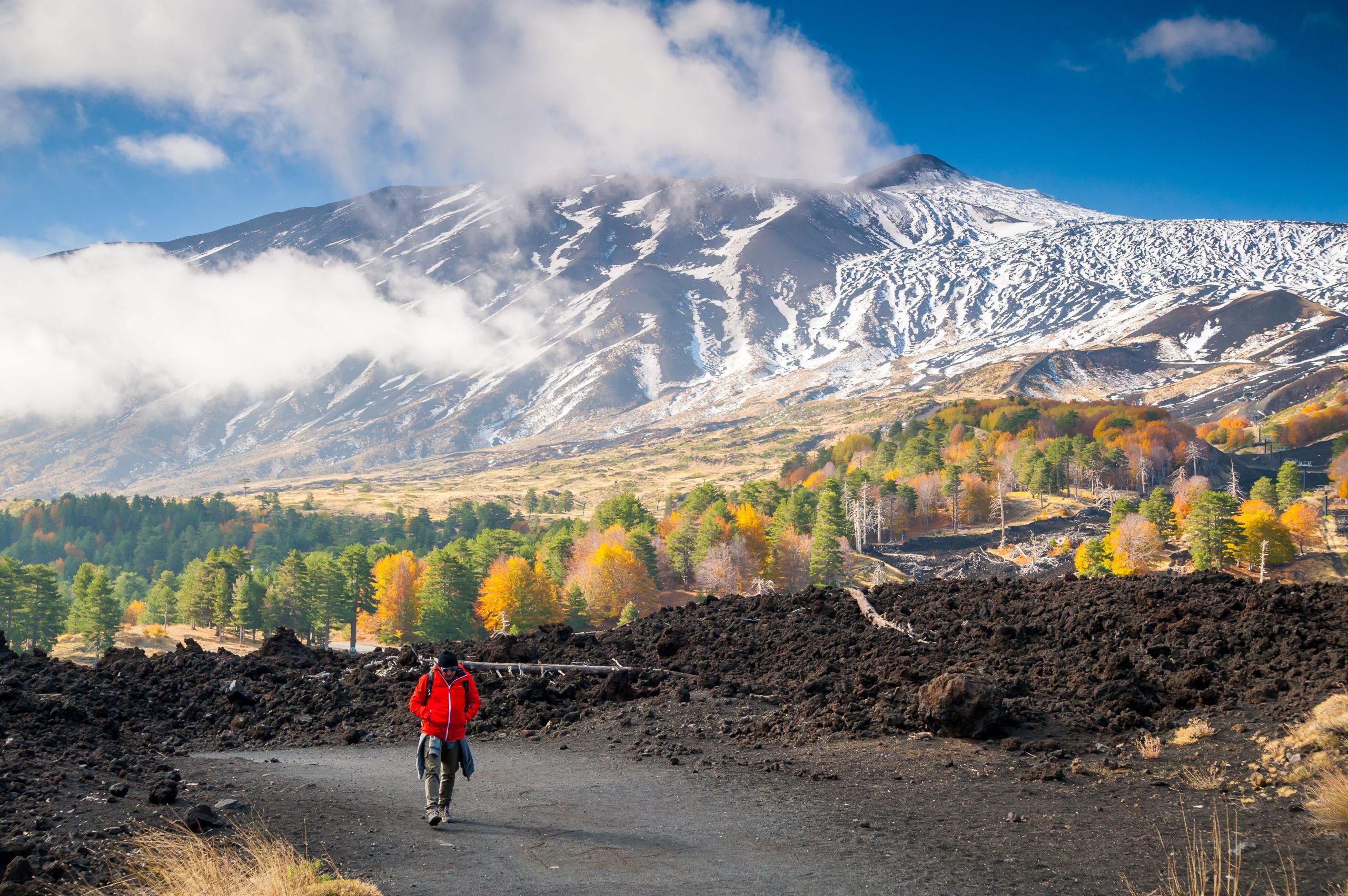 Tragédia e vários acidentes ocorrem no Monte Etna na Sicília no domingo: dois caminhantes mortos e vários feridos