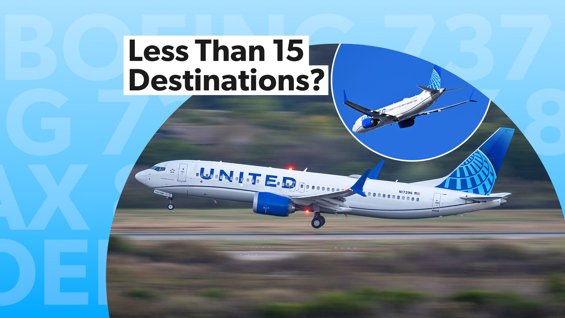 Donde puedes volar en United Airlines 'Boeing 737 Max 8 desde Los Ángeles