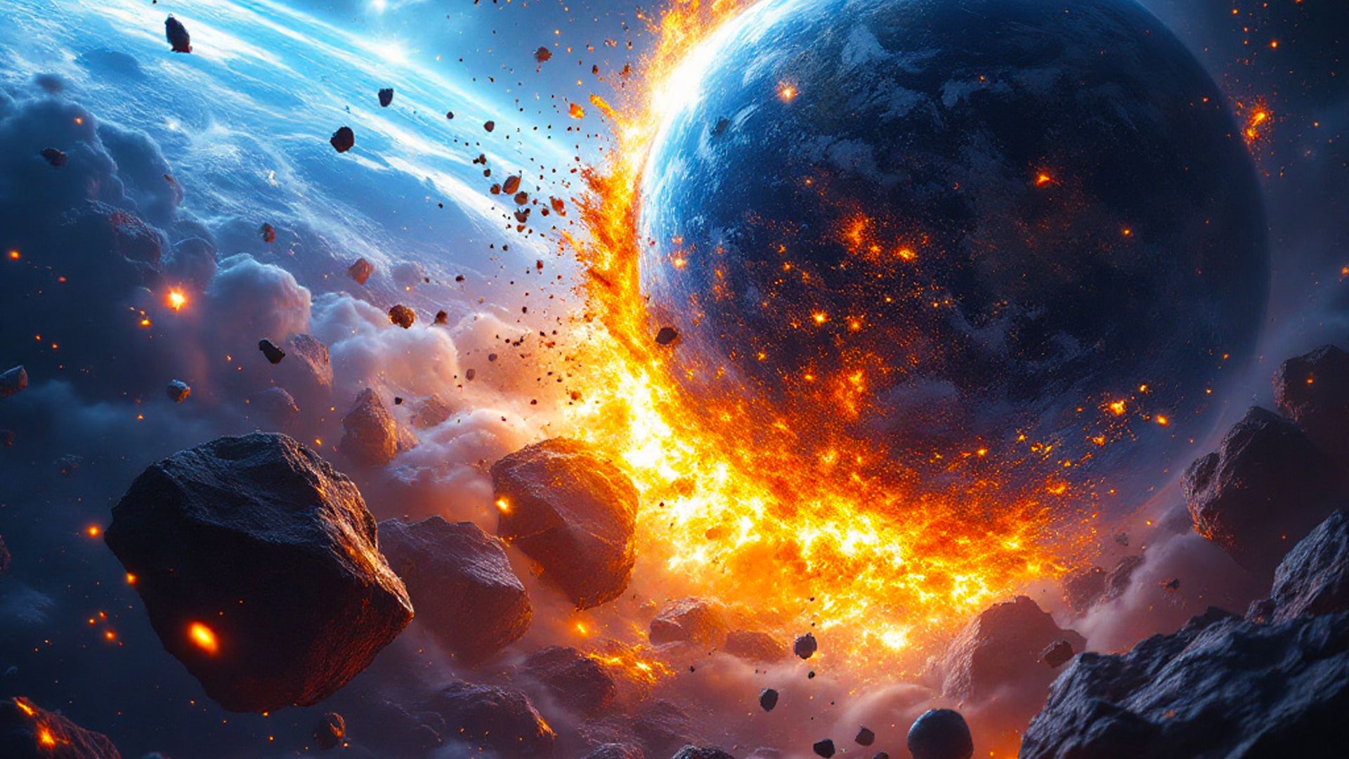 4,5 bilhões de anos atrás, a Terra "comeu" outro planeta